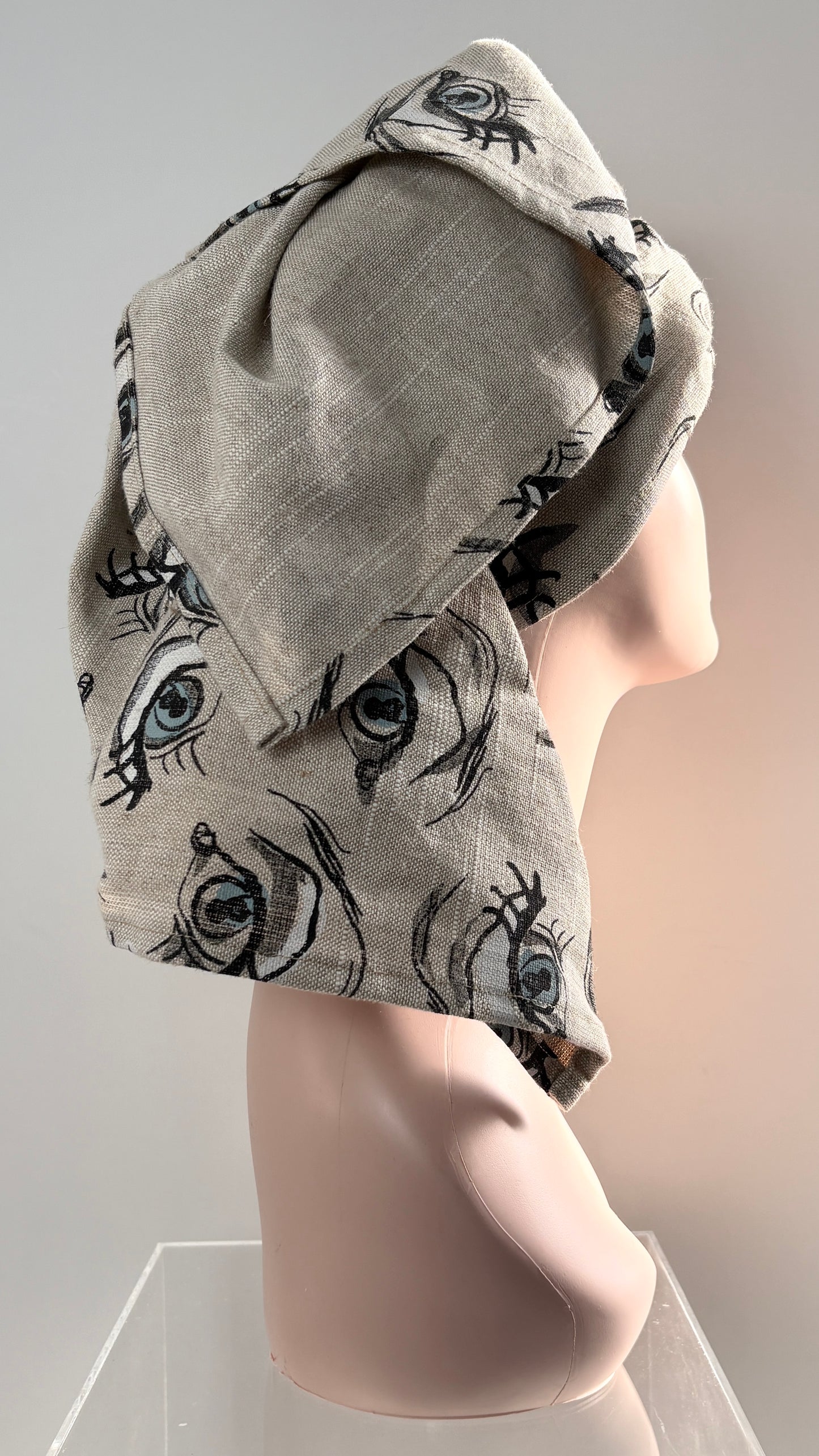 Stephen Jones eye print turban