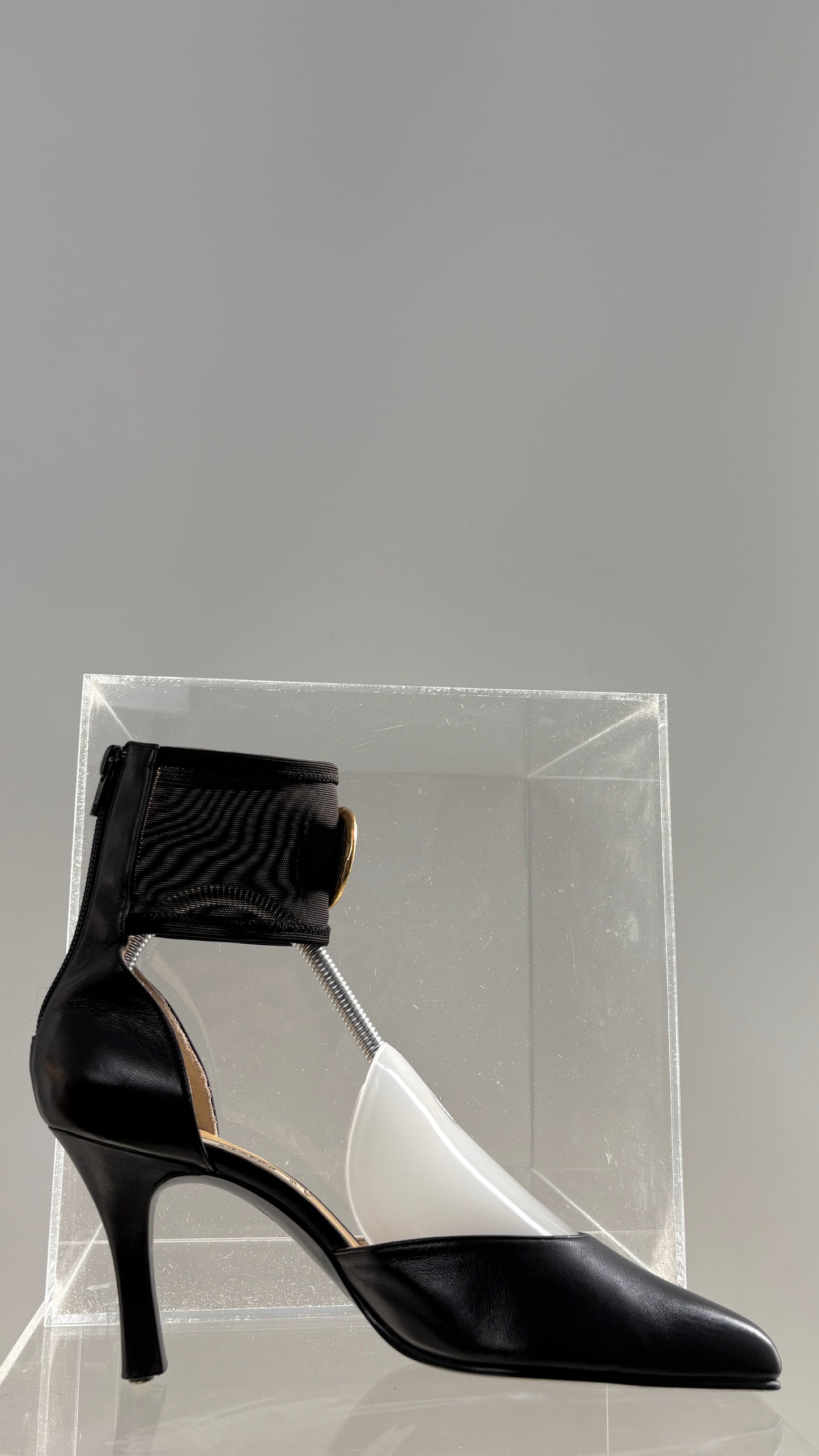 Gianni Versace emblem heels