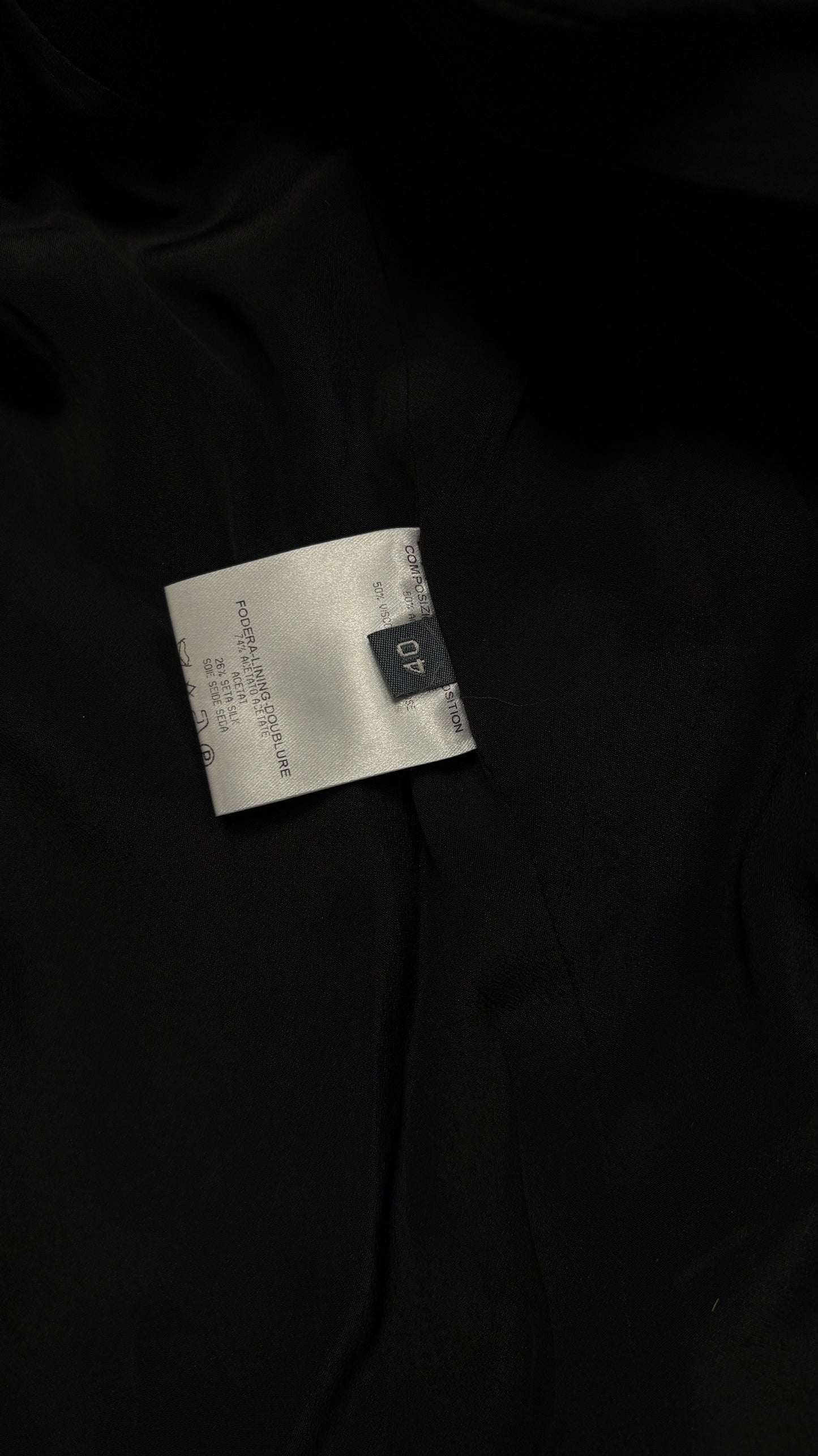 Alexander McQueen S/S 2008 black crepe jacket