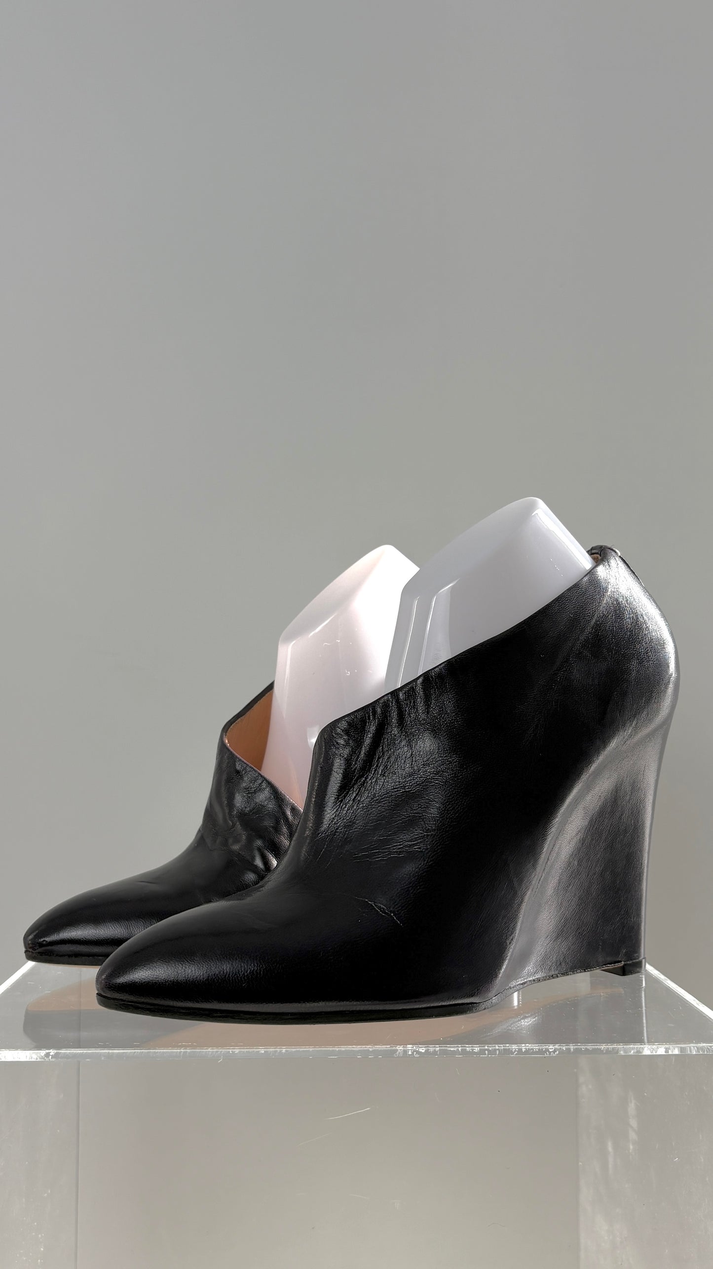 Margiela deep purple sculptural heels