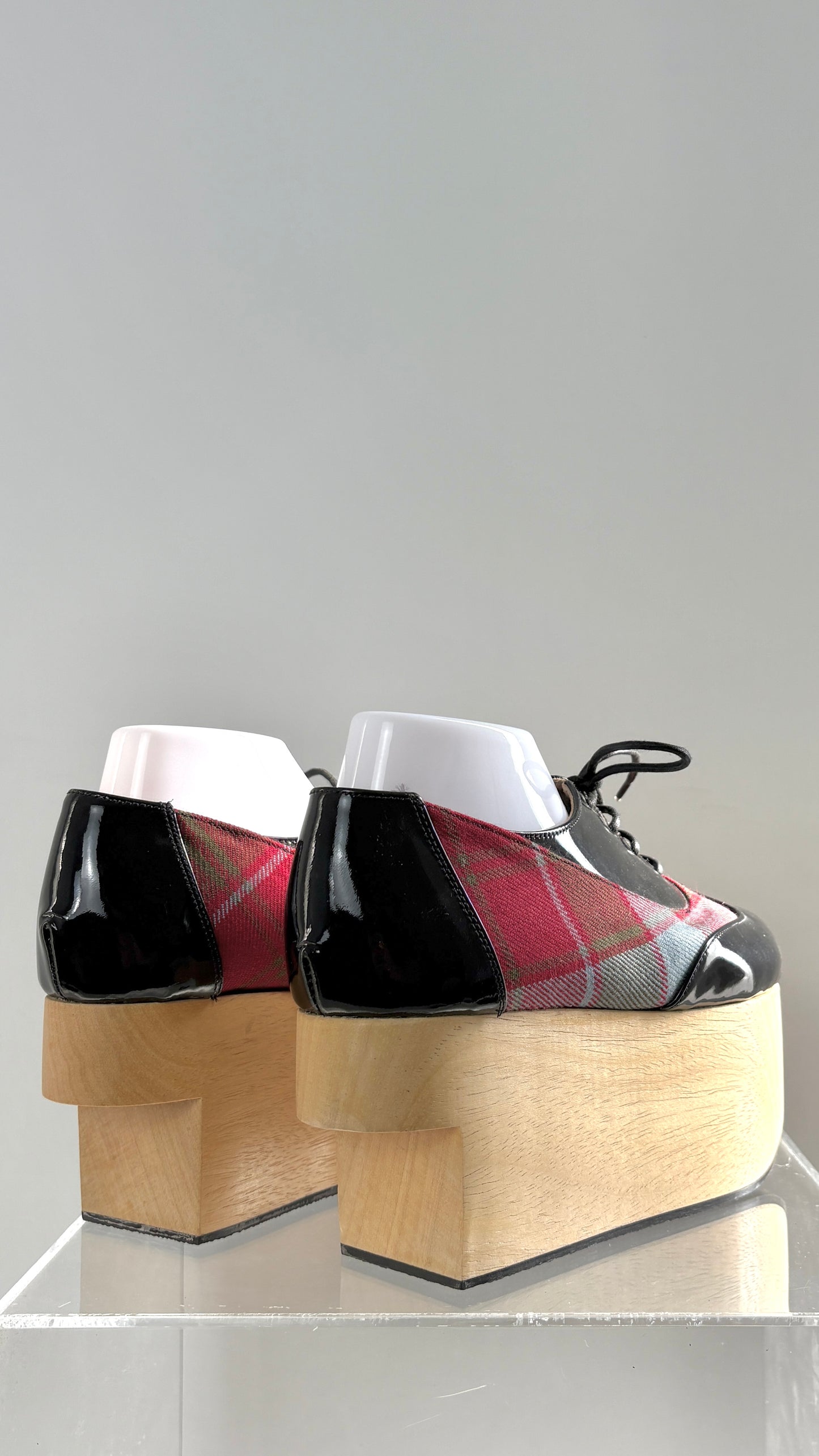 Vivienne Westwood tartan rockinghorse platforms