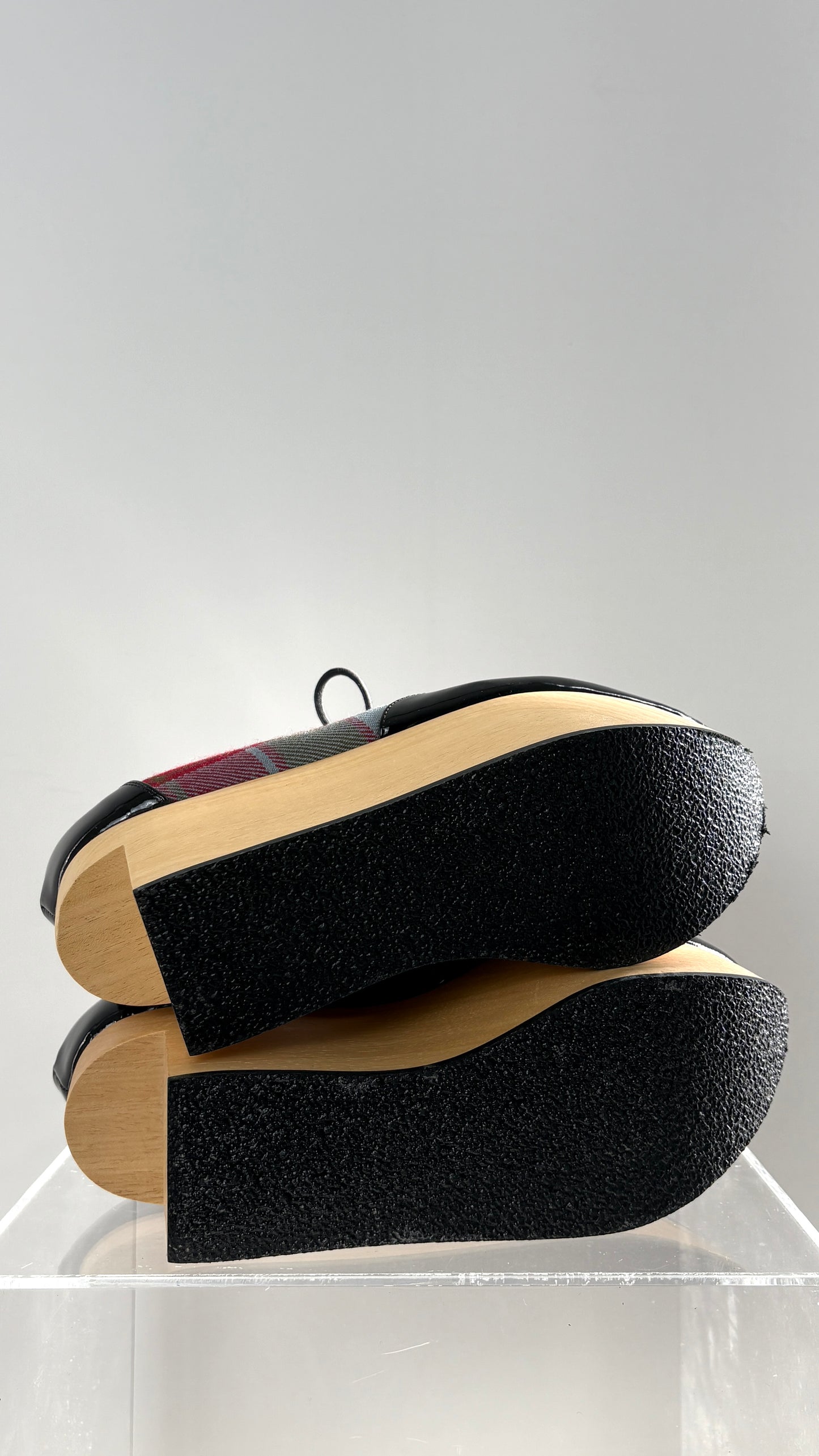 Vivienne Westwood tartan rockinghorse platforms