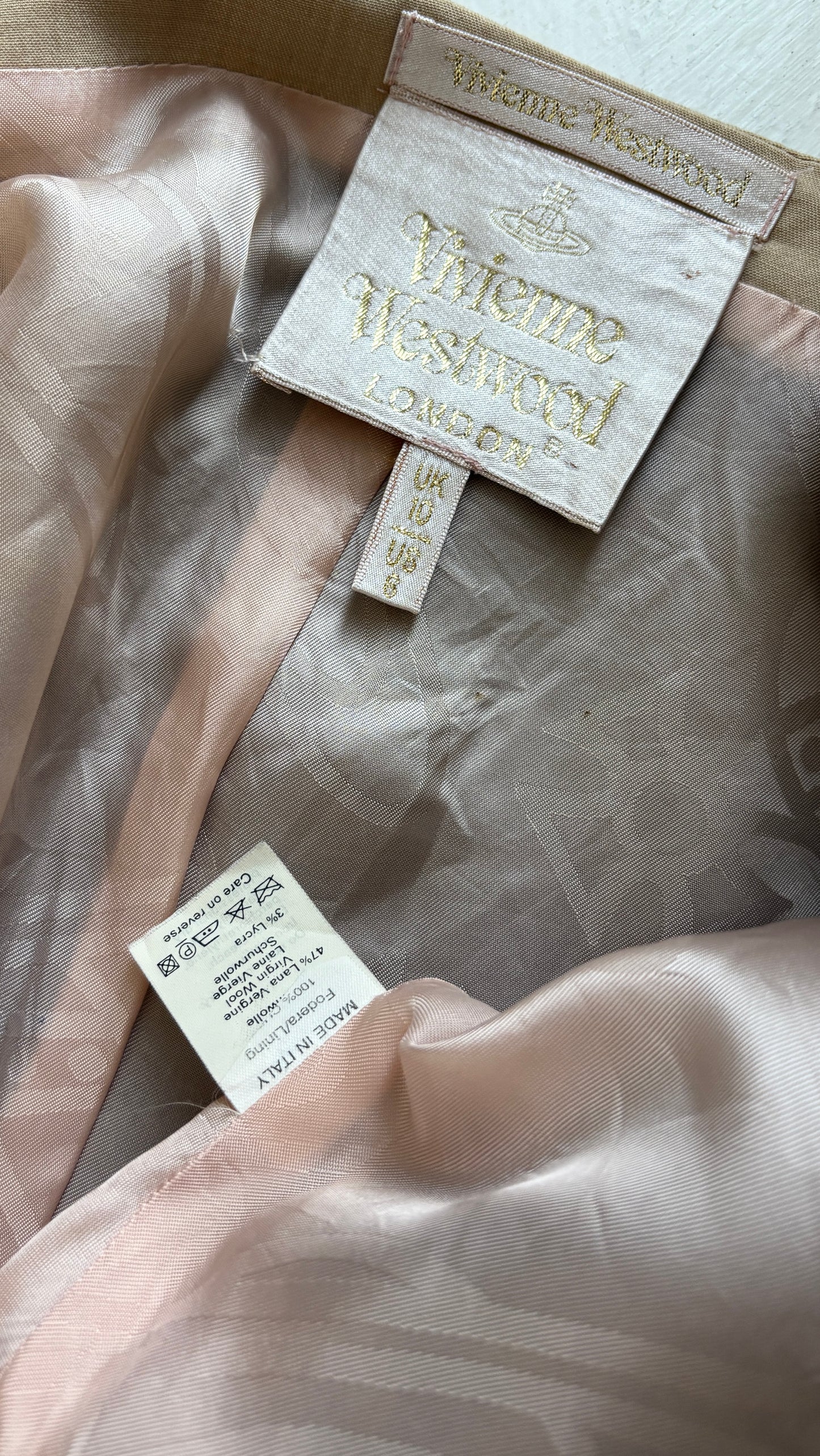 Vivienne Westwood gold label spiral shoulder jacket