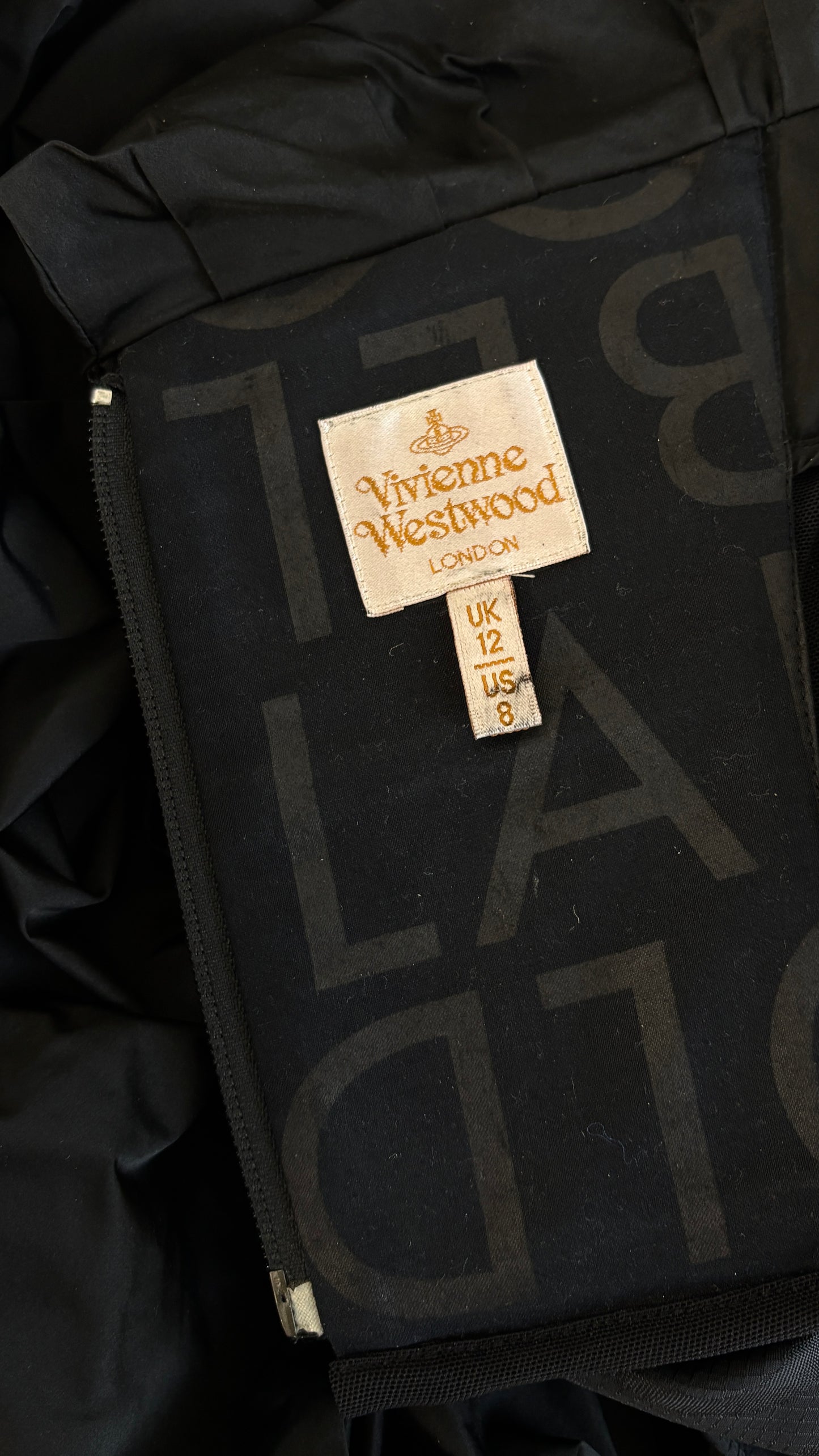Vivienne Westwood taffeta dress with integrated corset