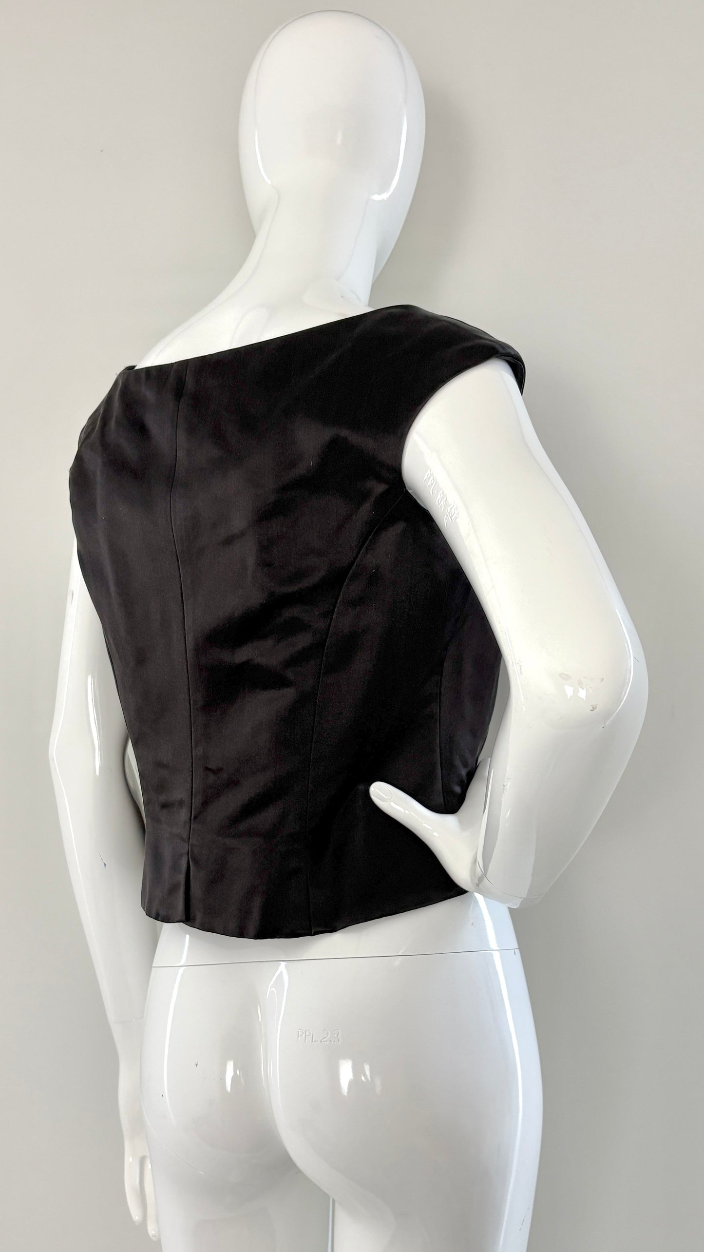 Vivienne Westwood satin corset with integrated waistcoat