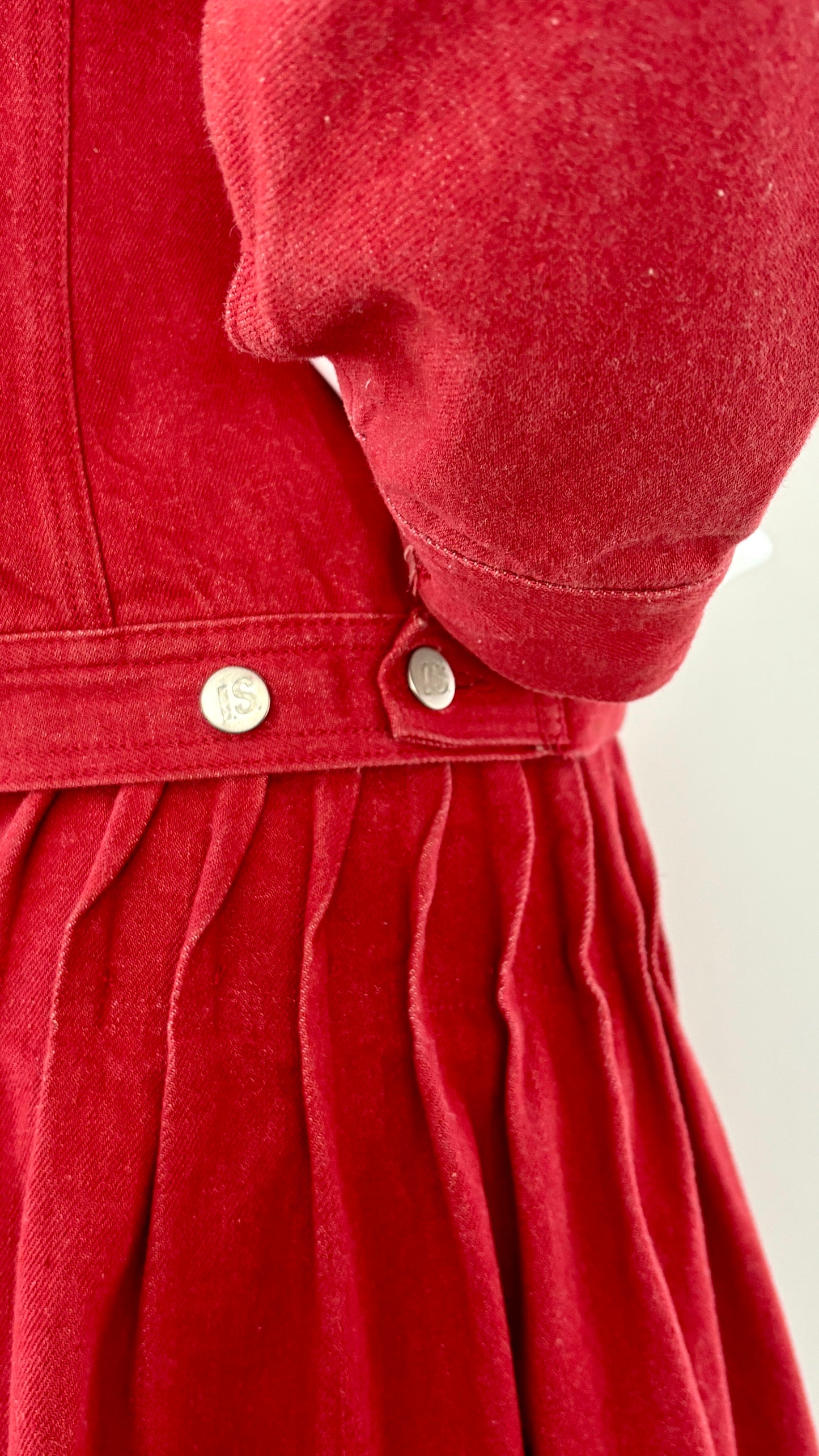 Issey Miyake I.S. pleated denim two piece