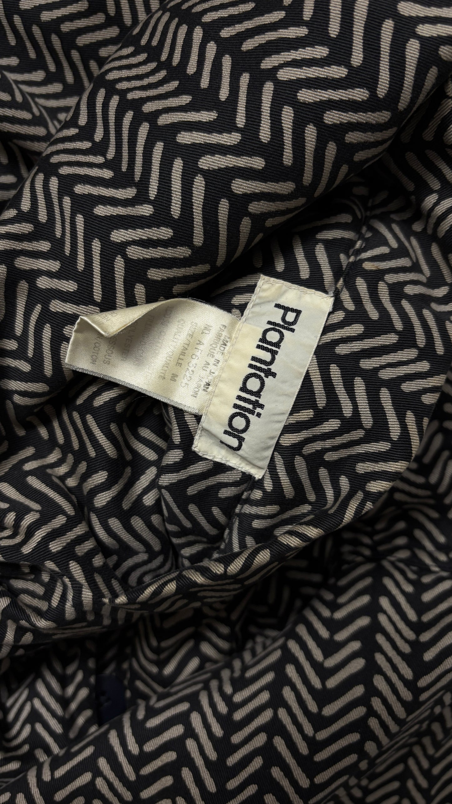 Issey Miyake plantation cocoon coat
