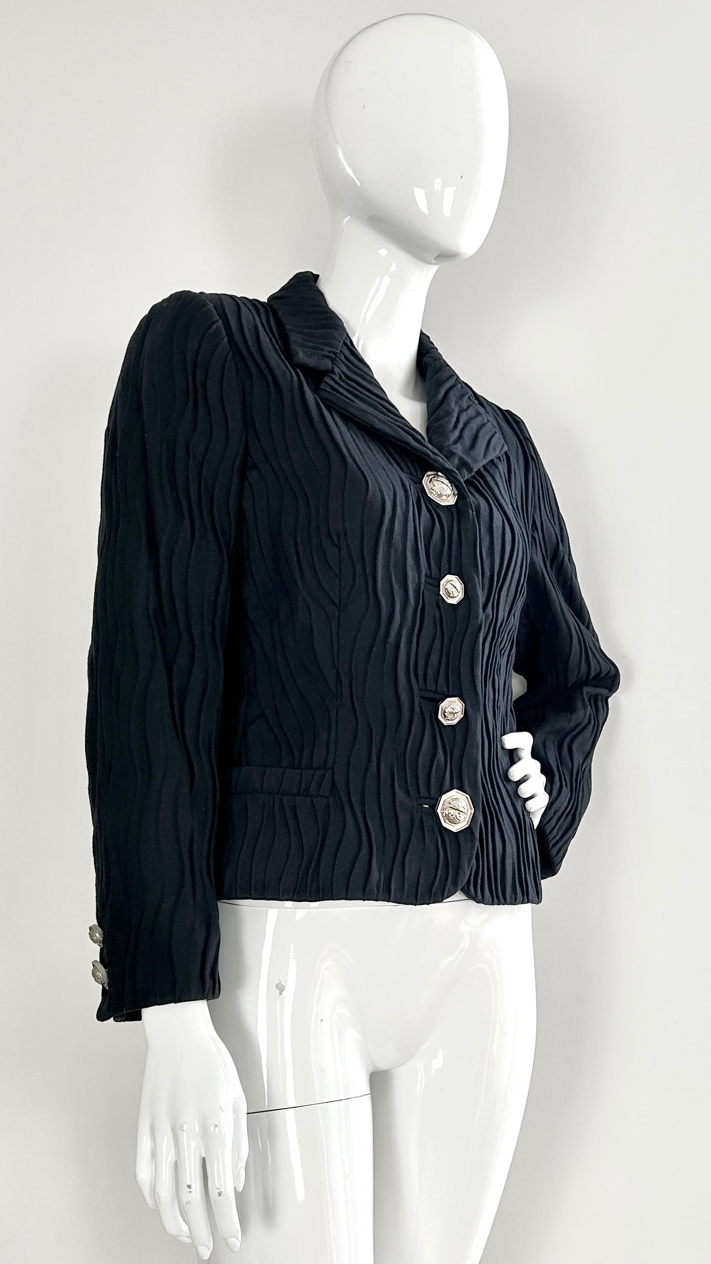 Gianni Versace pleat effect jacket