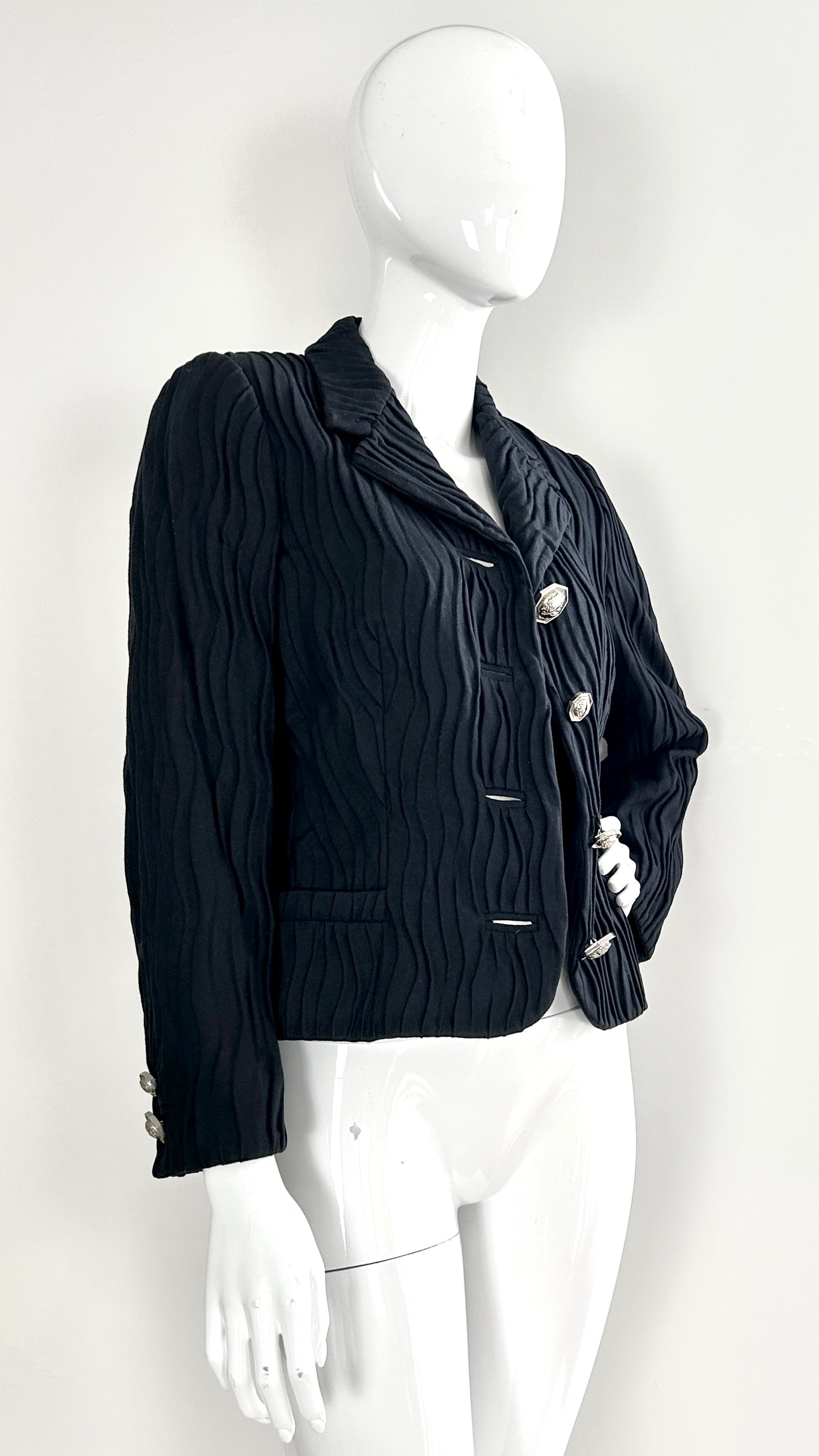 Gianni Versace pleat effect jacket