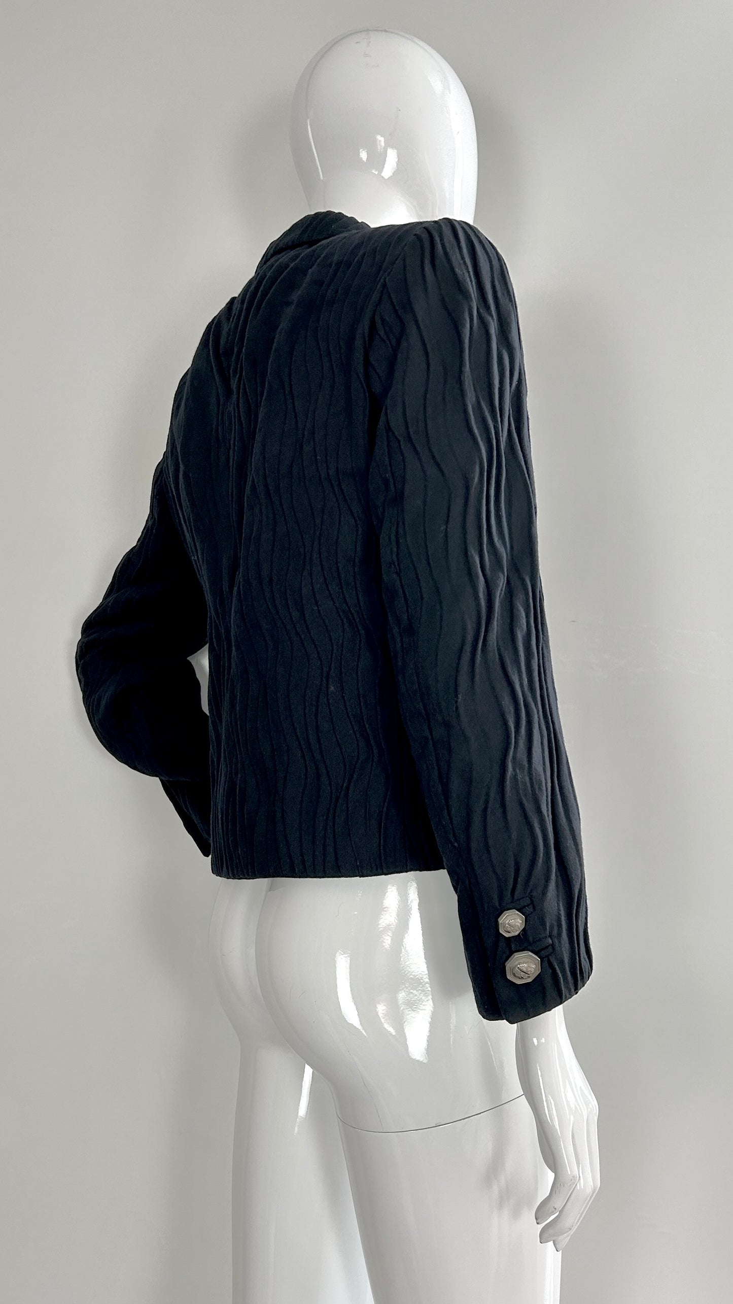 Gianni Versace pleat effect jacket