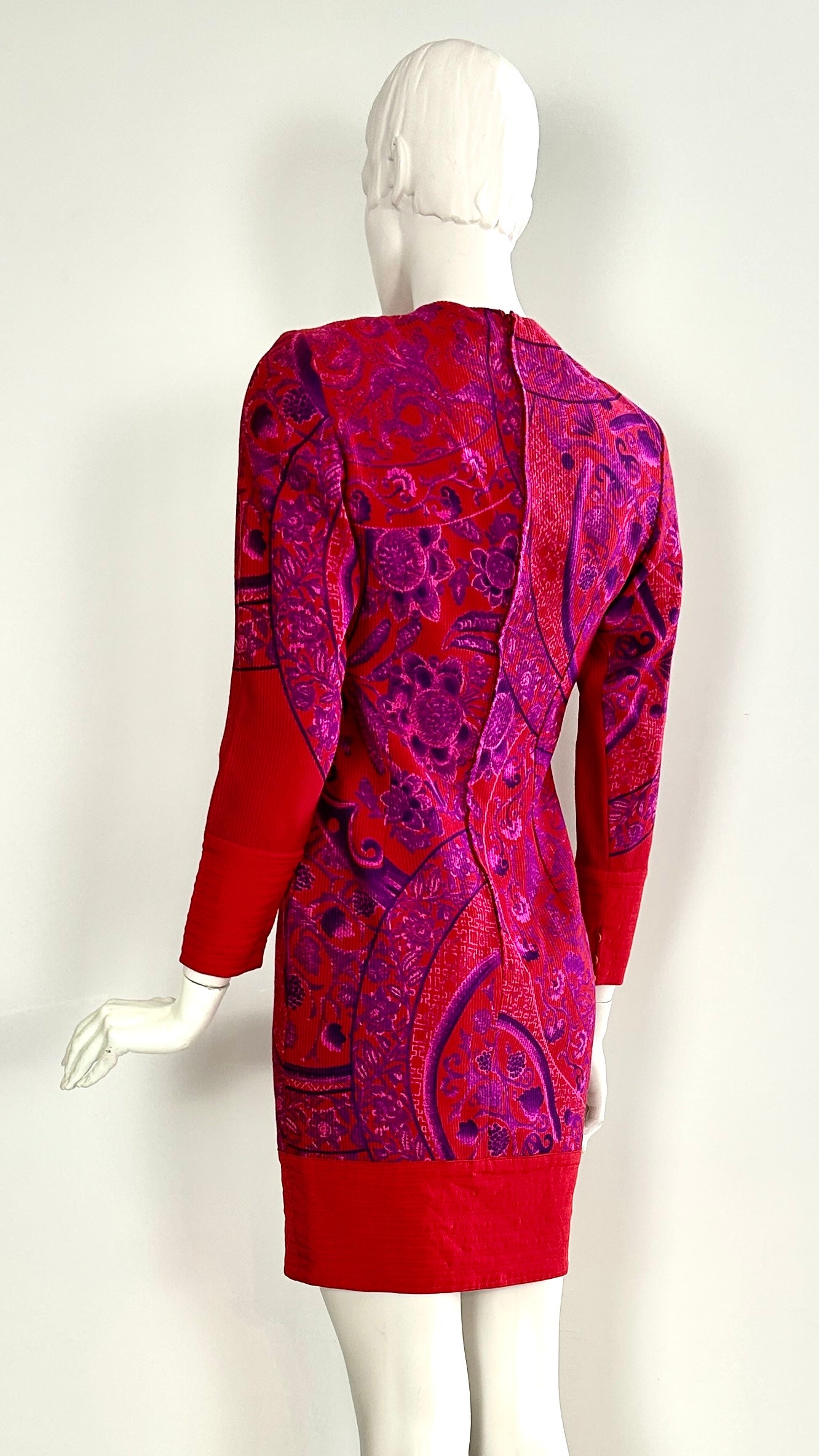 Gianni Versace floral cord dress
