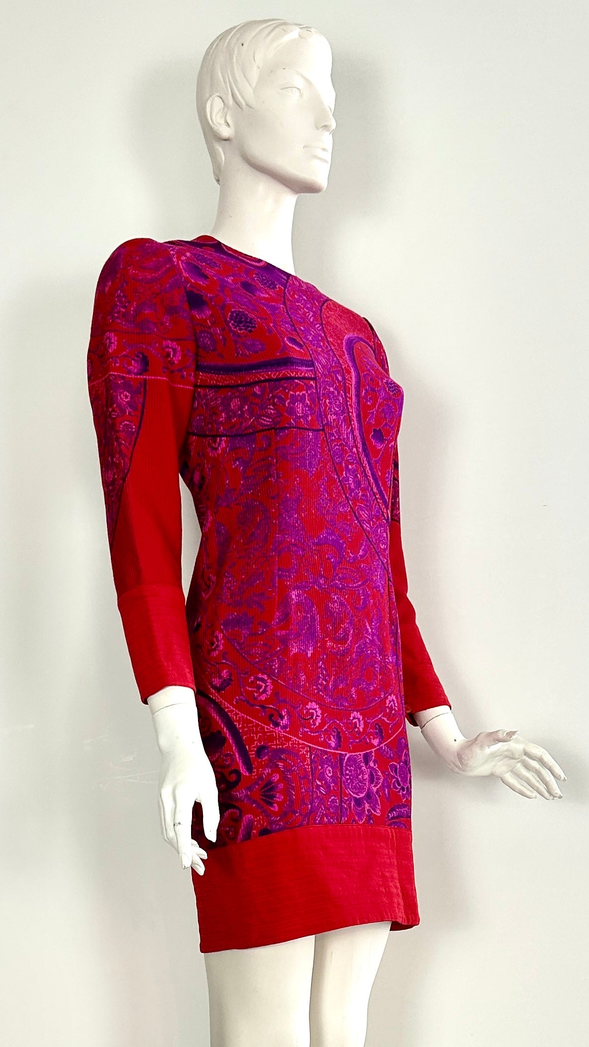 Gianni Versace floral cord dress