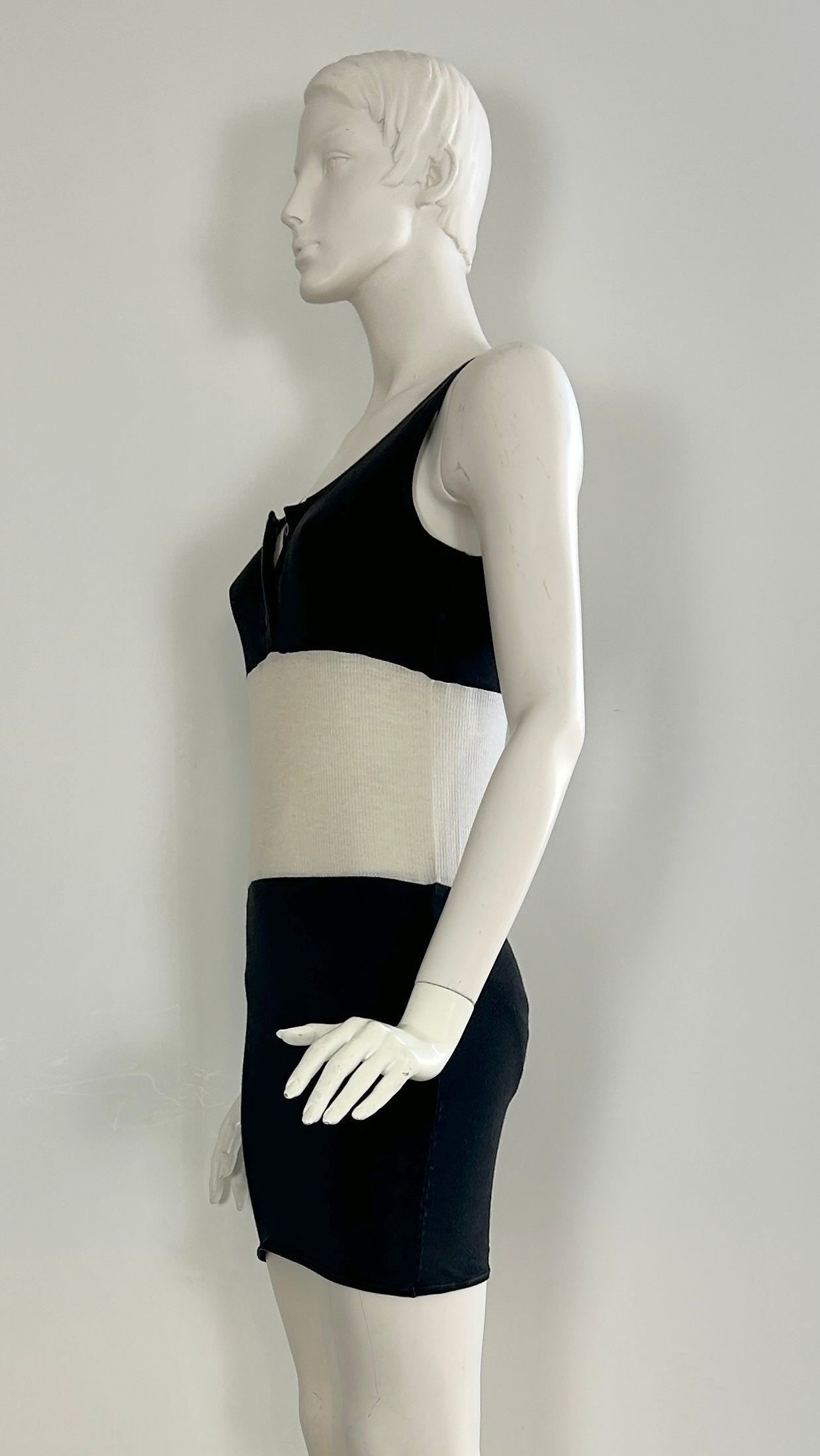 John Flett playsuit with contrast waist