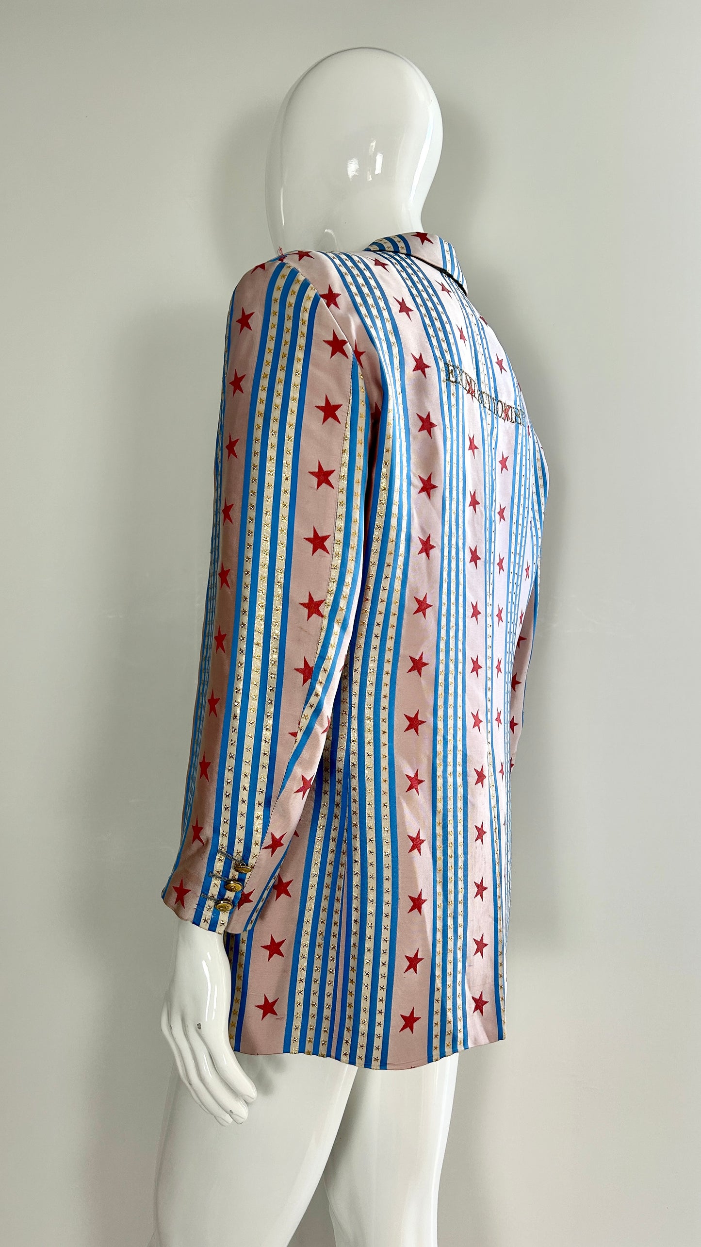 Moschino cheap and chic stars and stripes exhibitionist jacket