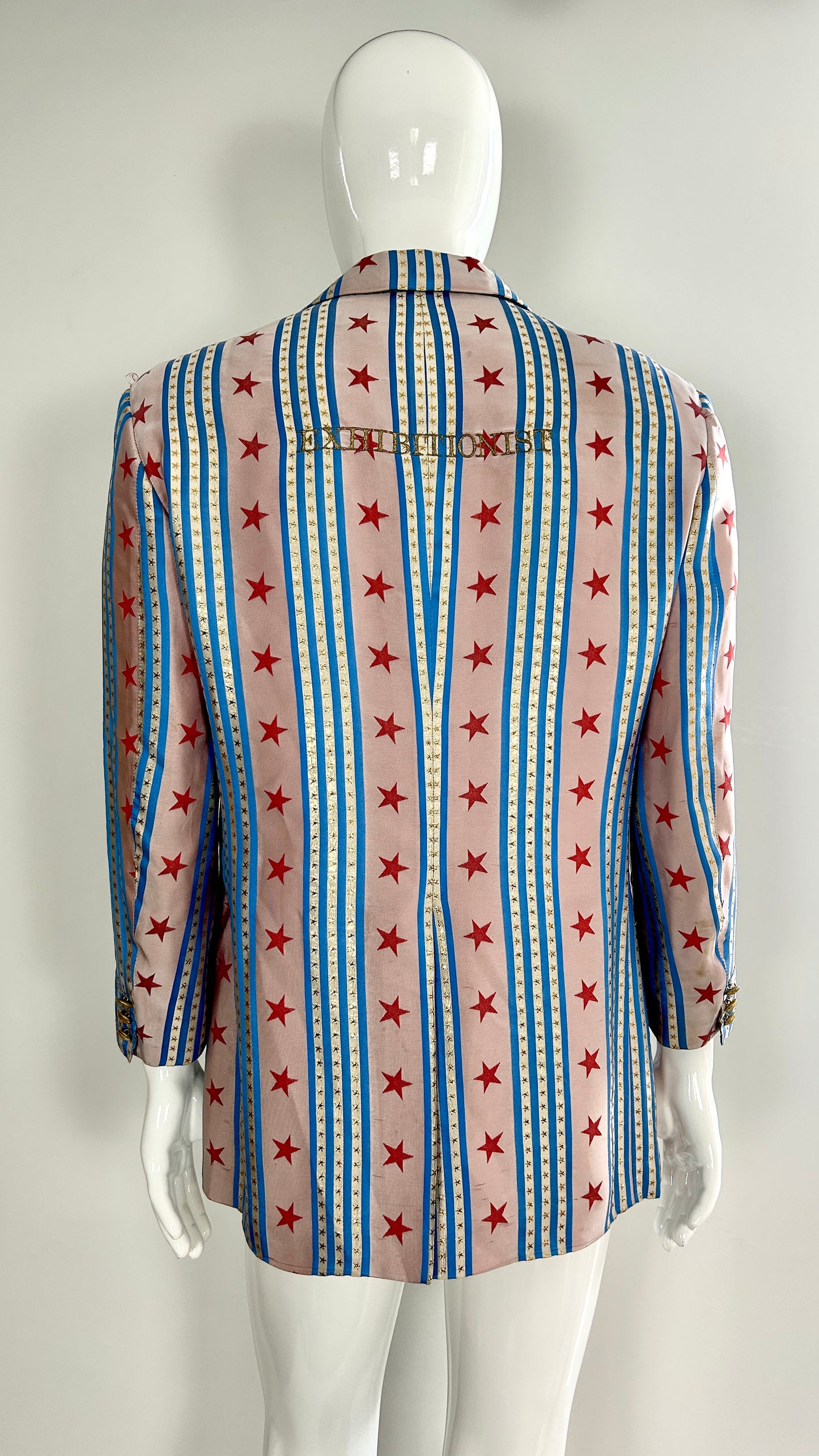 Moschino cheap and chic stars and stripes exhibitionist jacket