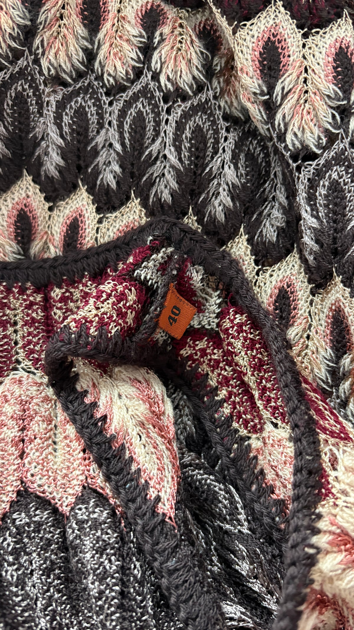 Missoni lacehole knit dress