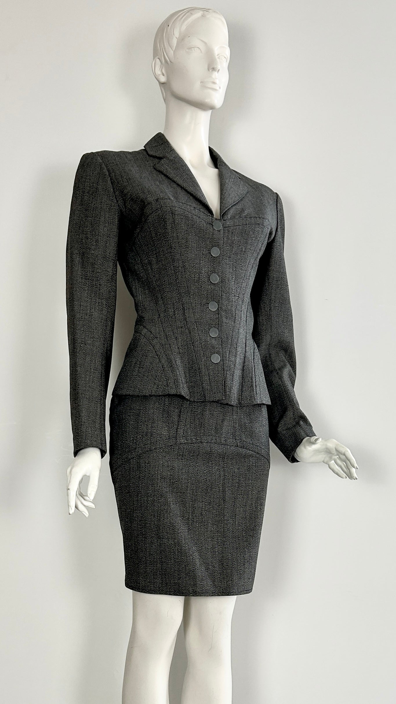 Alaïa corset style suit
