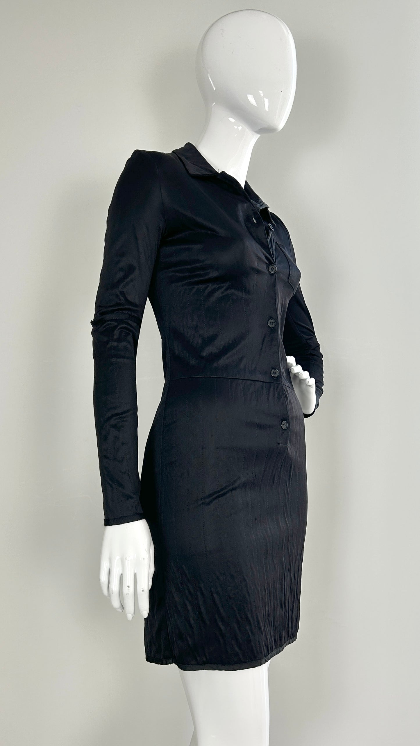 Helmut Lang stretch dress with spliced seams