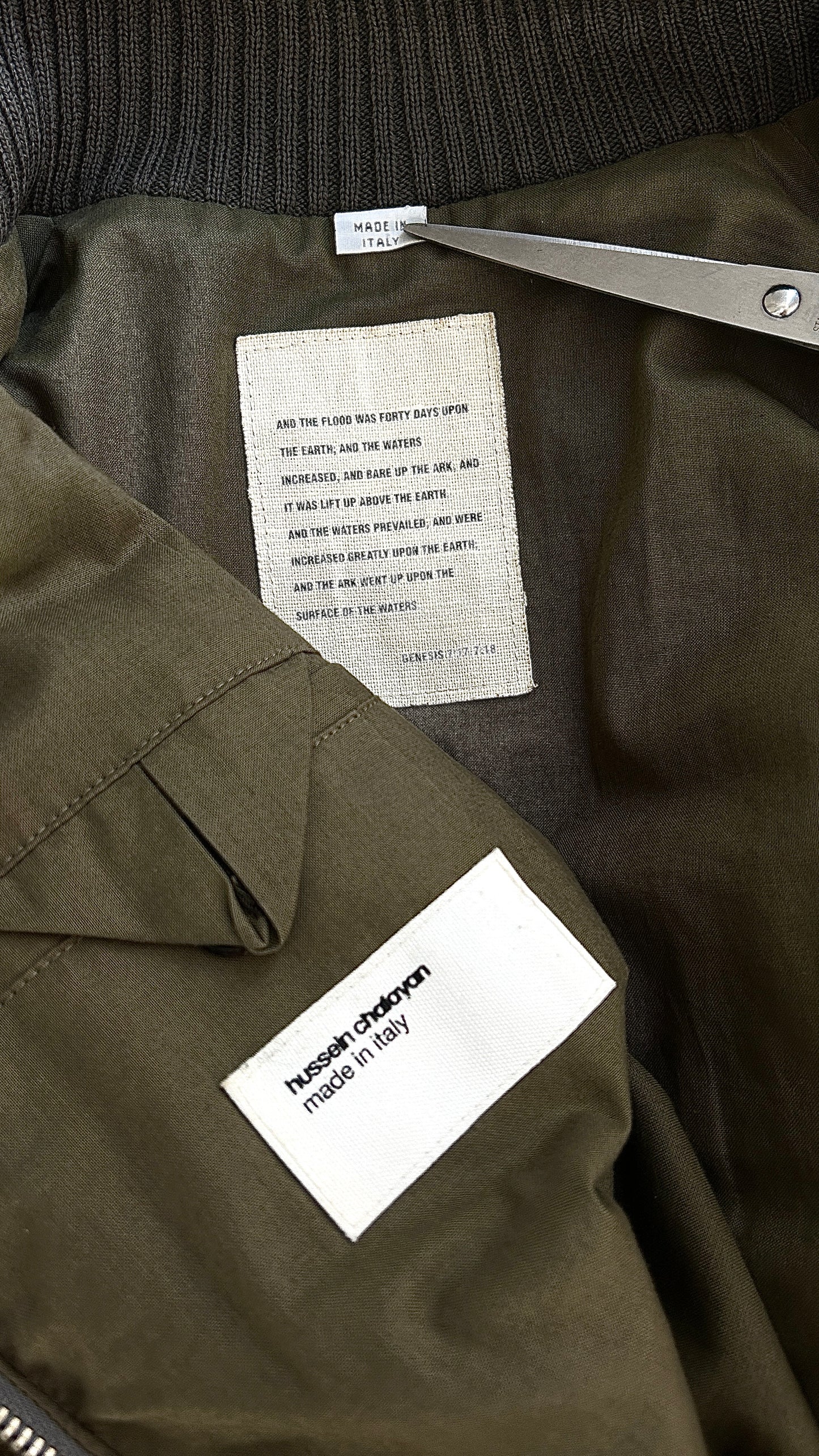 Hussein Chalayan doble layer jacket