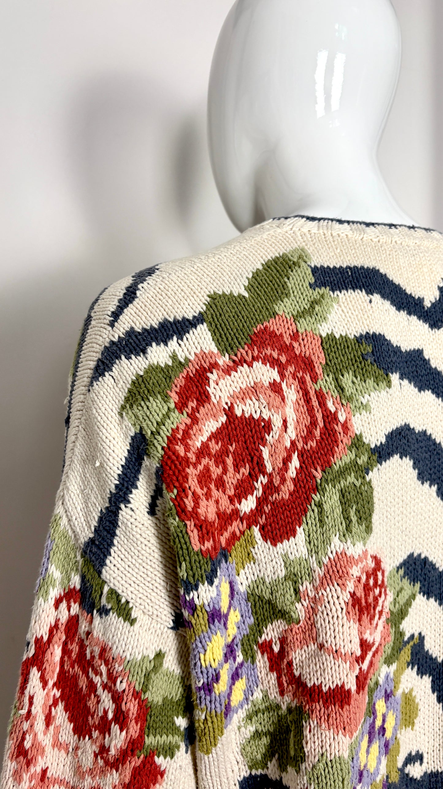 Joseph Tricot floral hand knit jumper