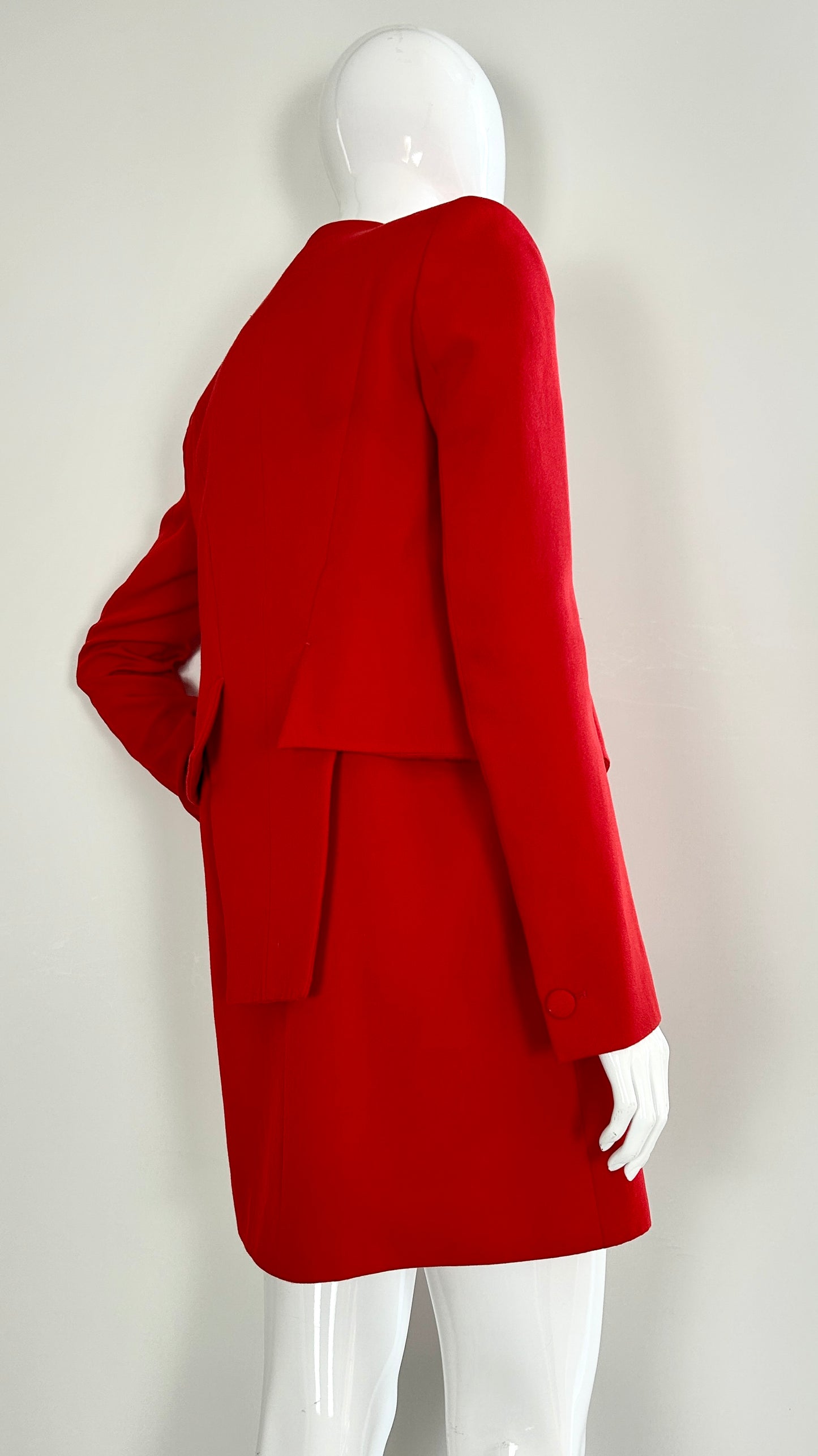 Givenchy red double layer jacket