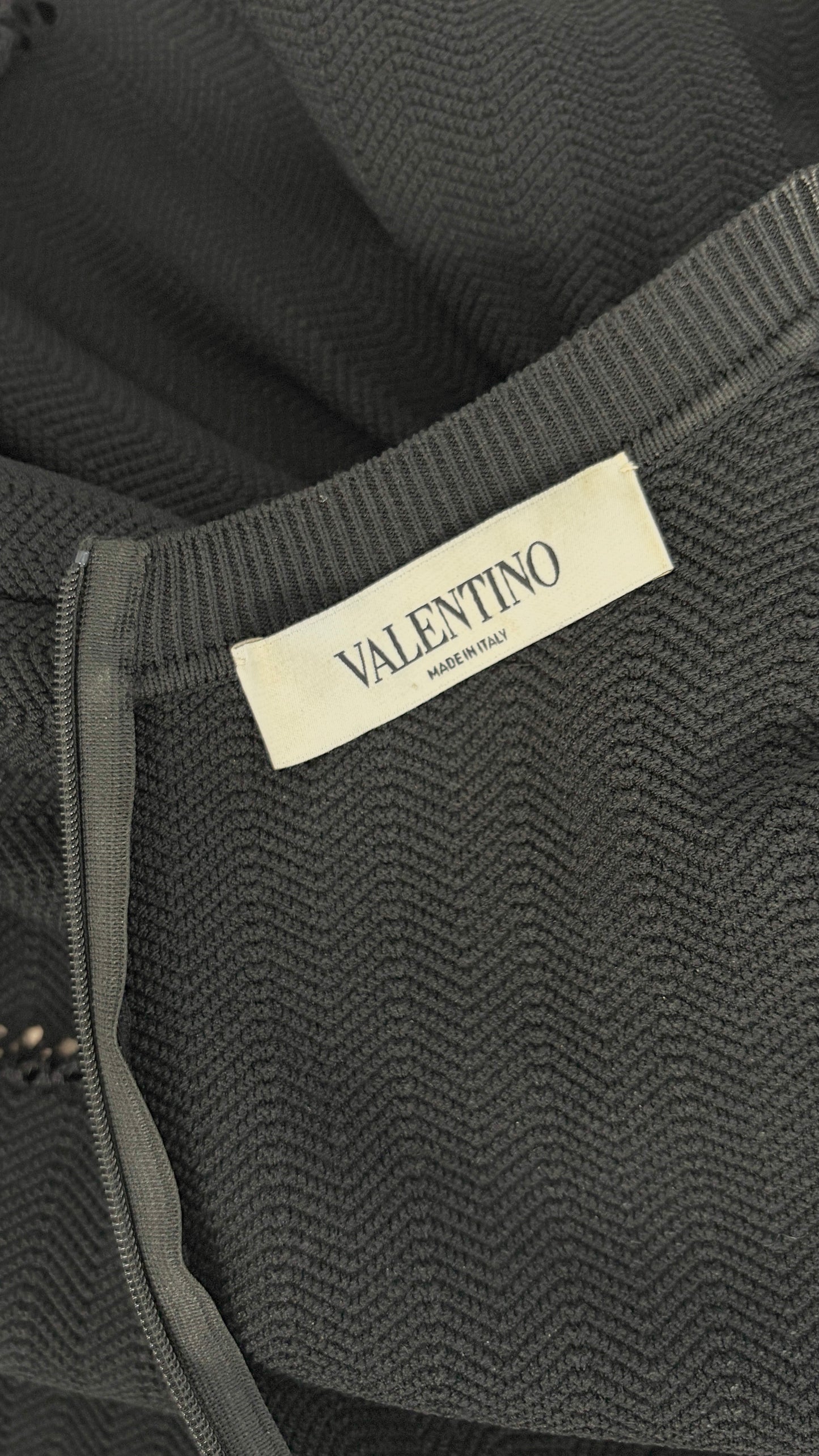 Valentino stripe knit dress