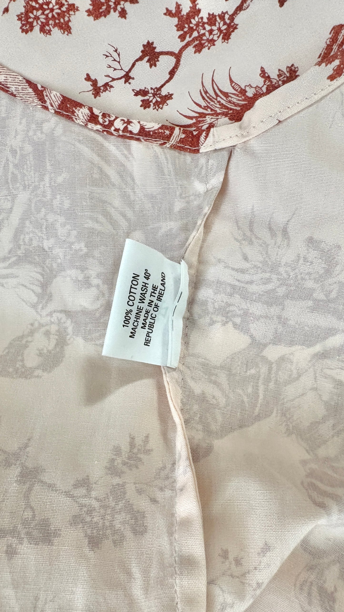 Vivienne Westwood 2009 pink toile de jouy print shirt