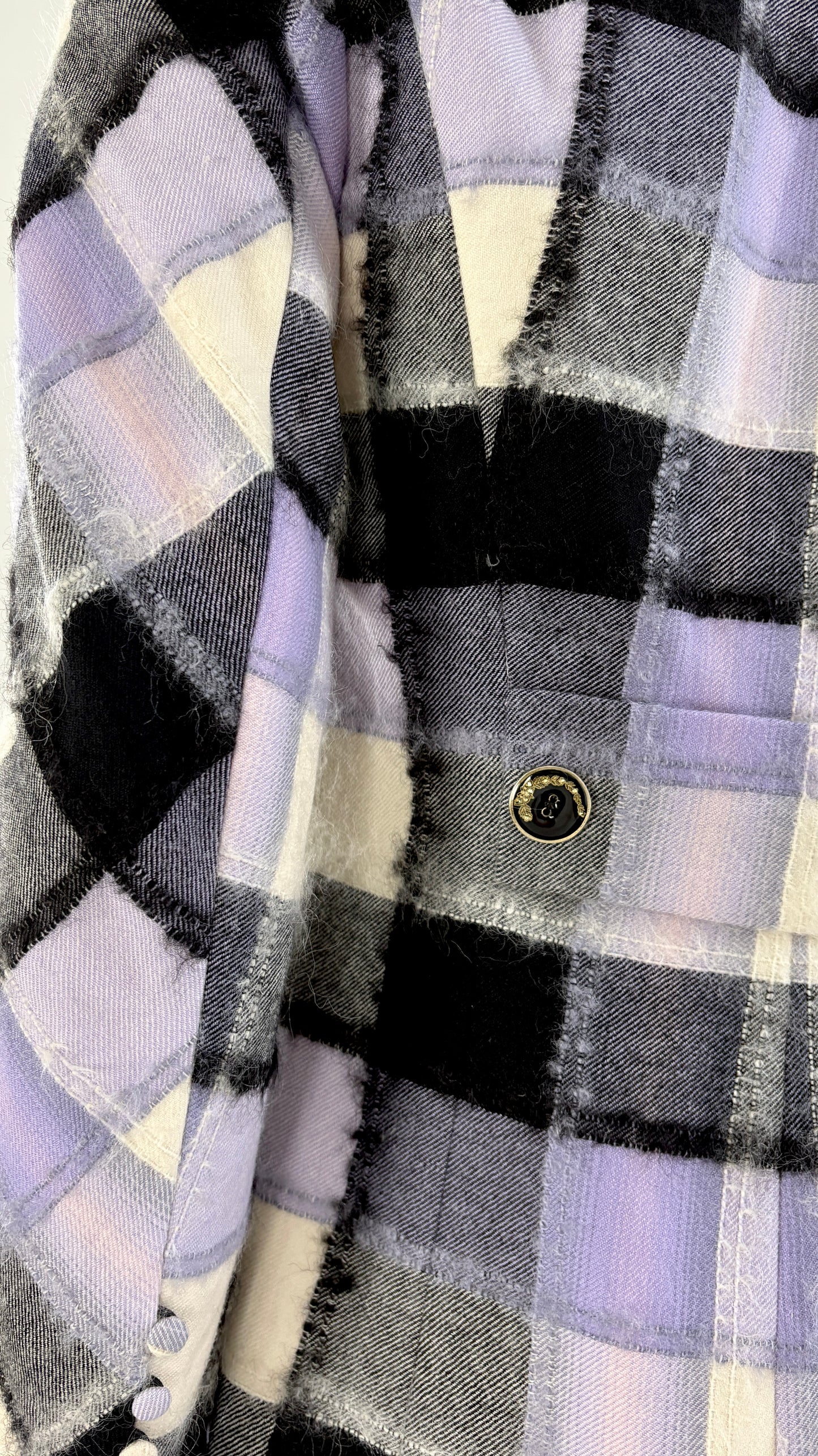 John Galliano A/W 1998 wool and mohair jacket with draped collar