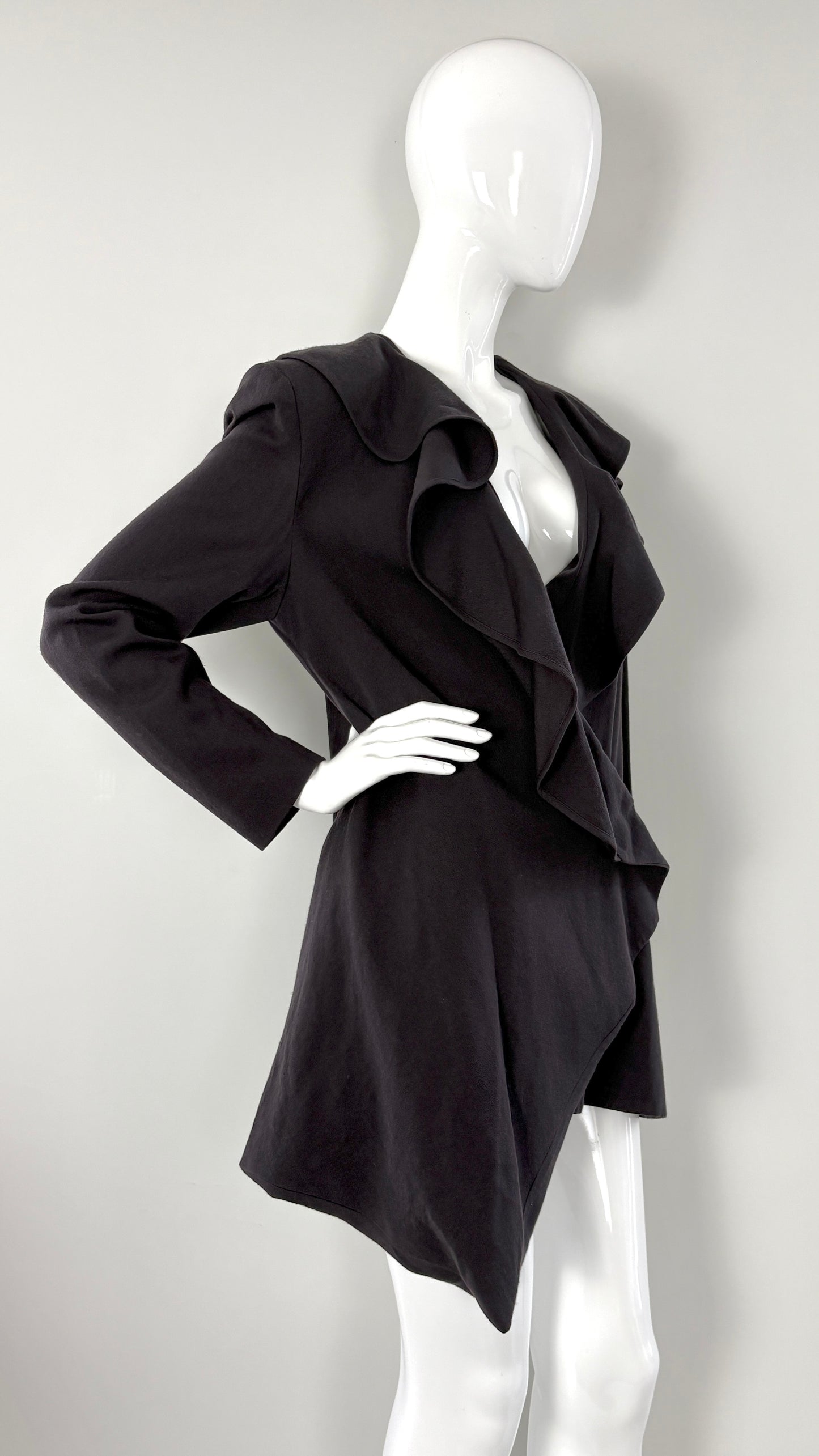 John Galliano A/W 1988 ‘hairclips’ collection asymmetric fringe jacket