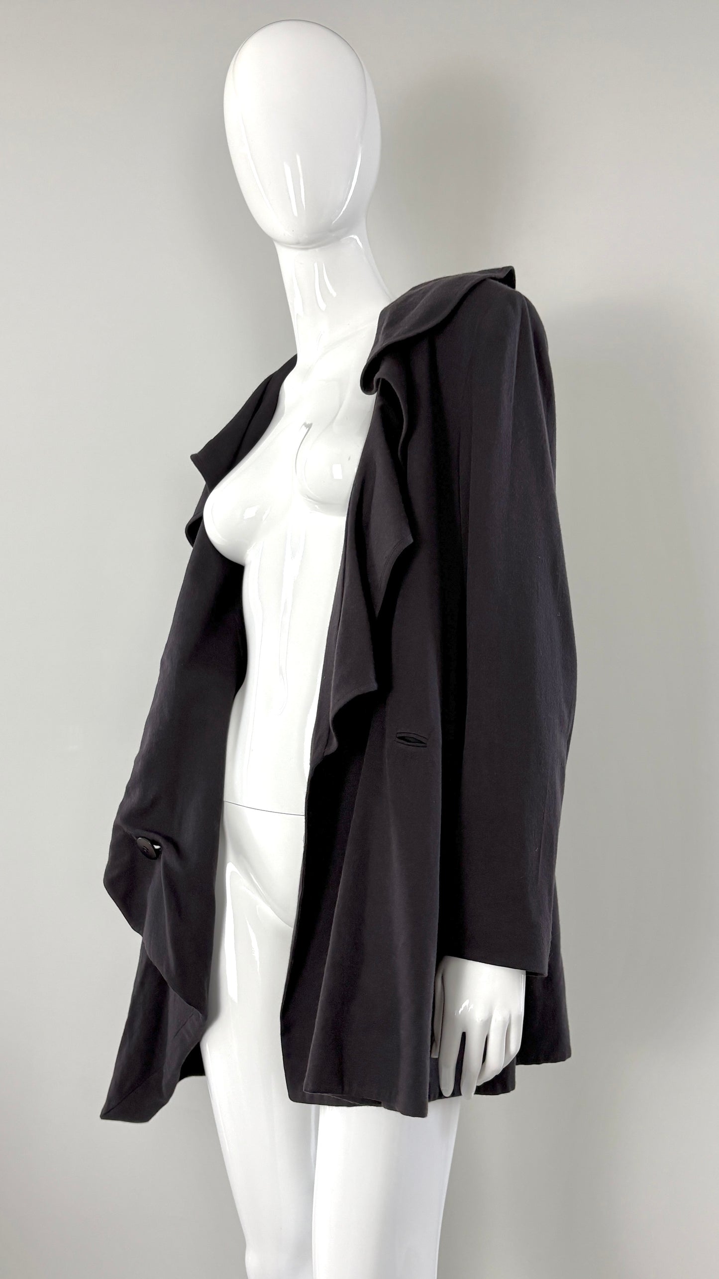 John Galliano A/W 1988 ‘hairclips’ collection asymmetric fringe jacket