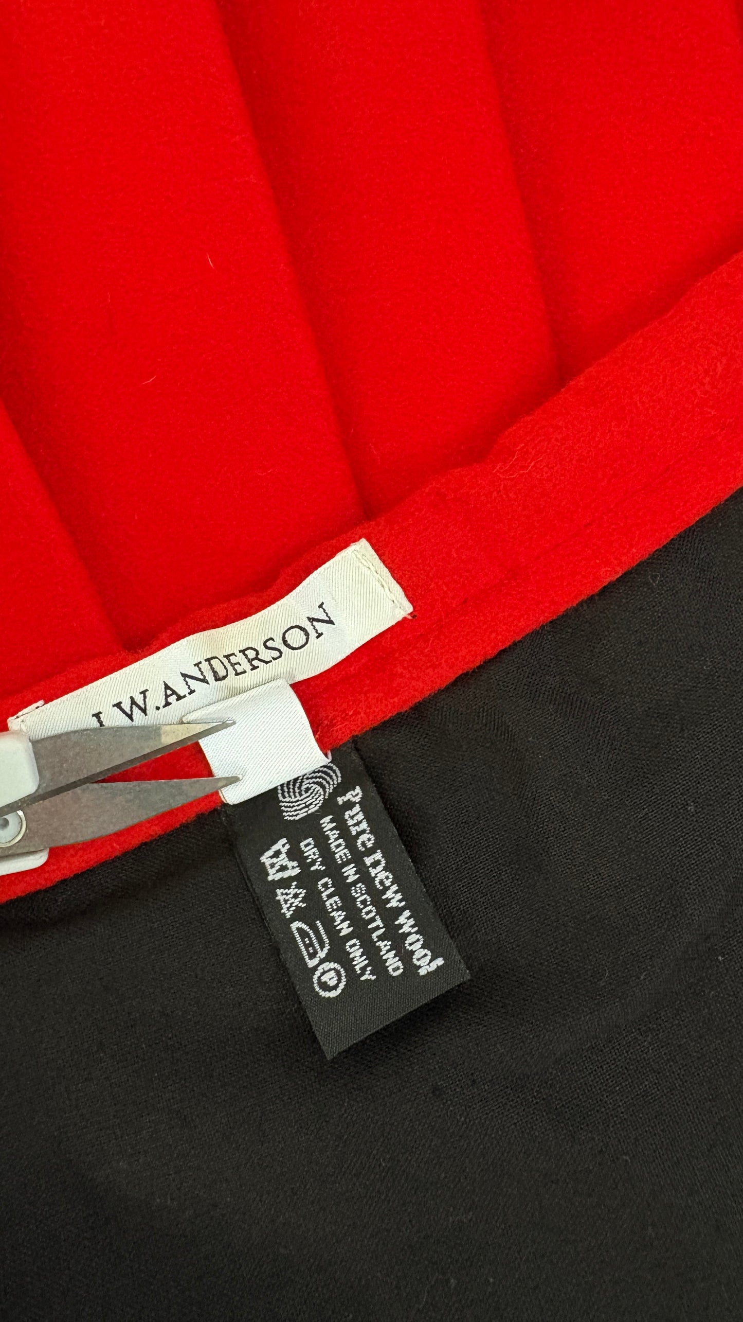JW Anderson Scottish wool mini kilt