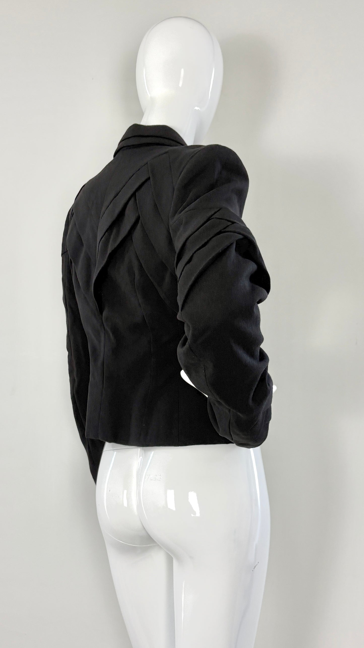 John Galliano chevron pleated jacket