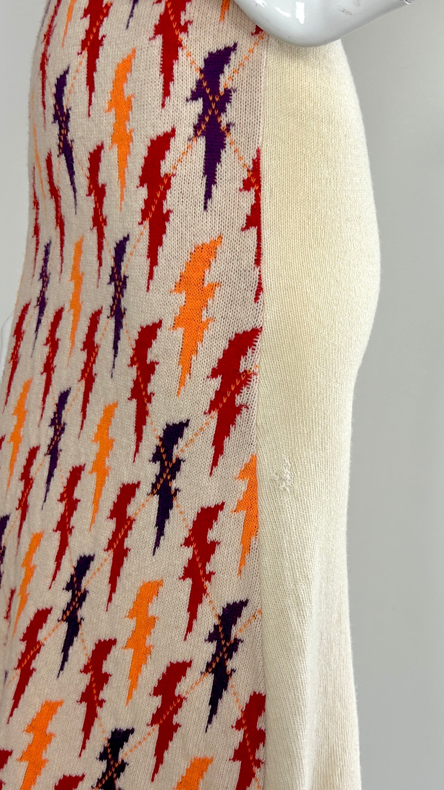 Walter Van Beirendonck lightning bolt knit dress