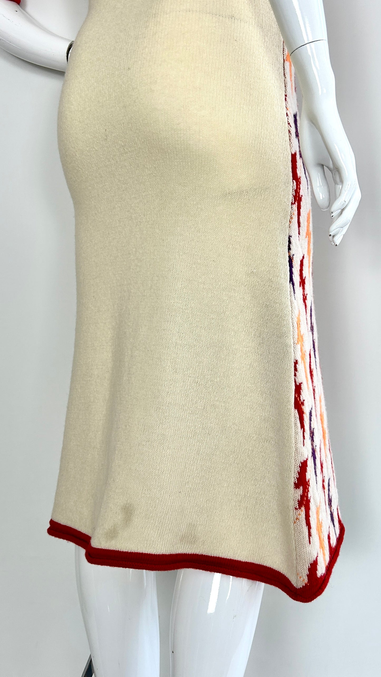 Walter Van Beirendonck lightning bolt knit dress