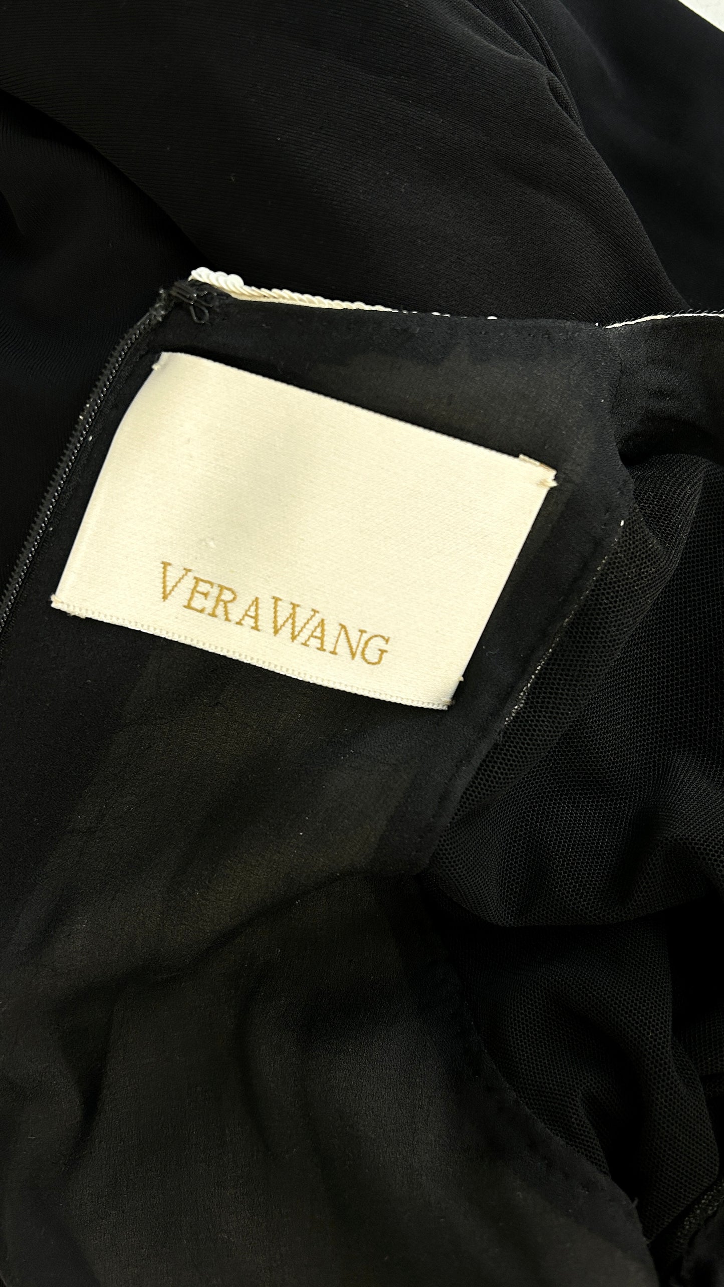 Vera Wang monochrome sequin gown