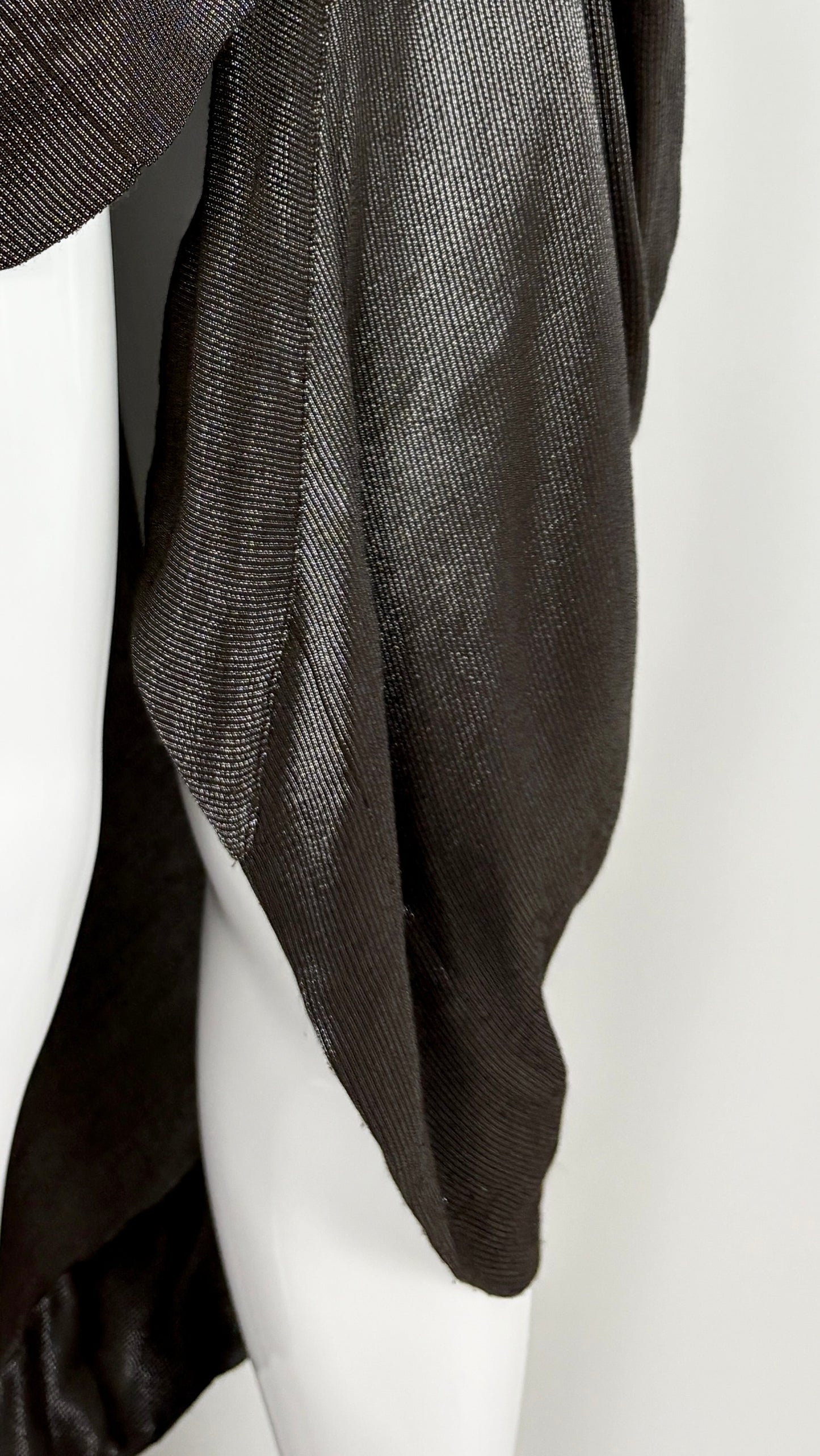Vivienne Westwood silver lurex draped dress