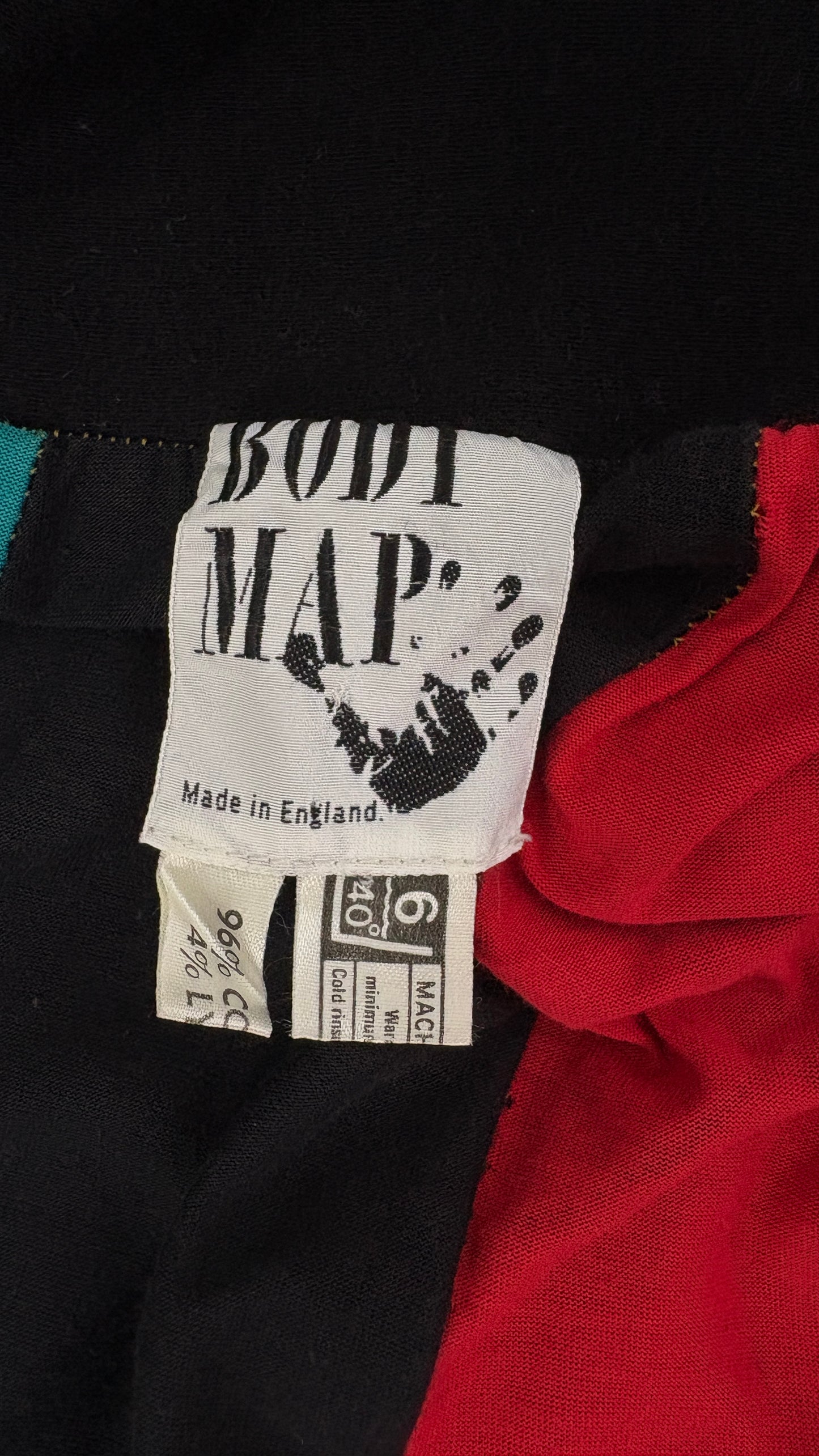 Bodymap star print flared jersey skirt