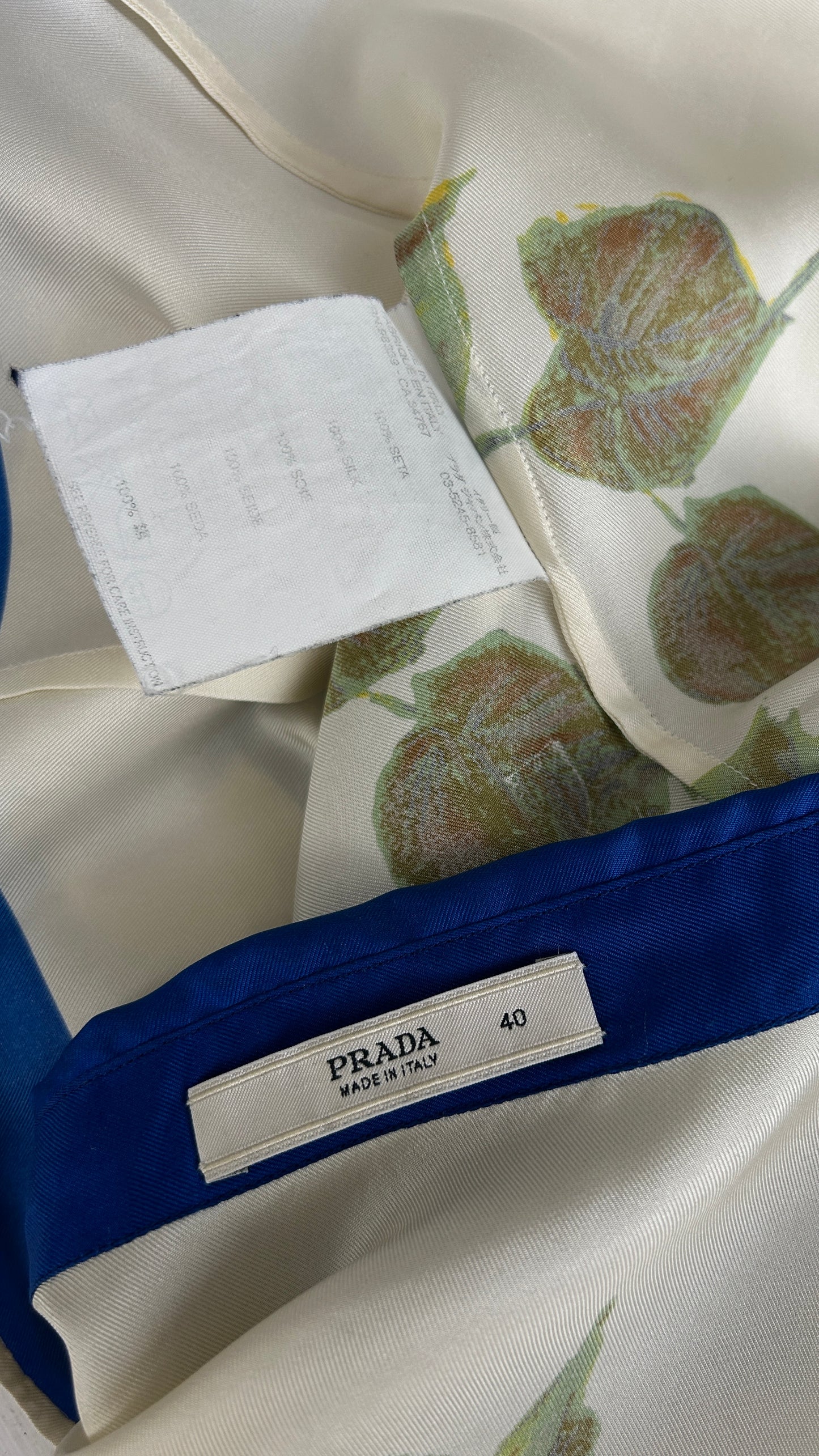 Prada floral blouse