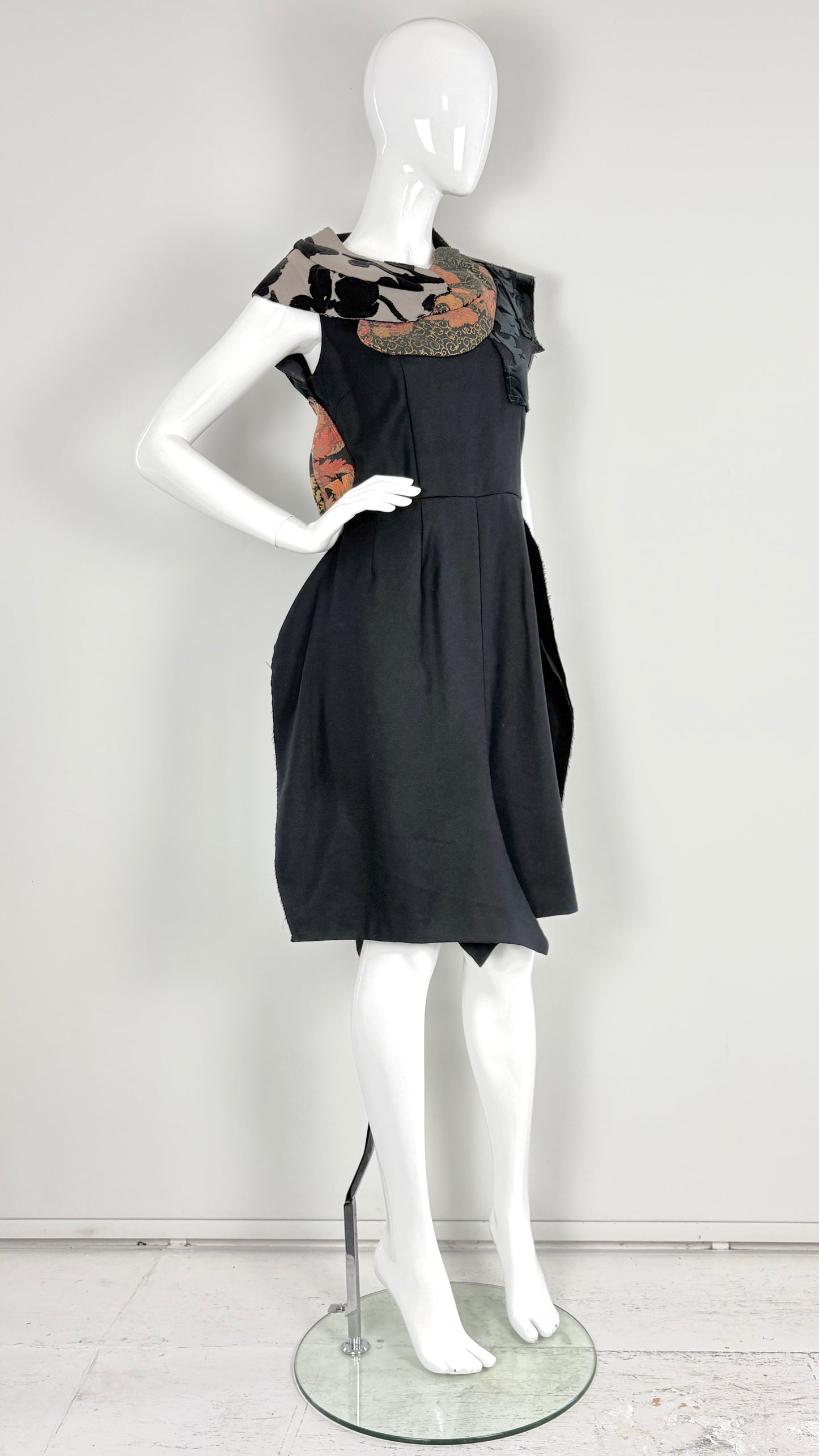 Comme des Garcons S/S 2010 structural wool dress with 3D puzzle piece back