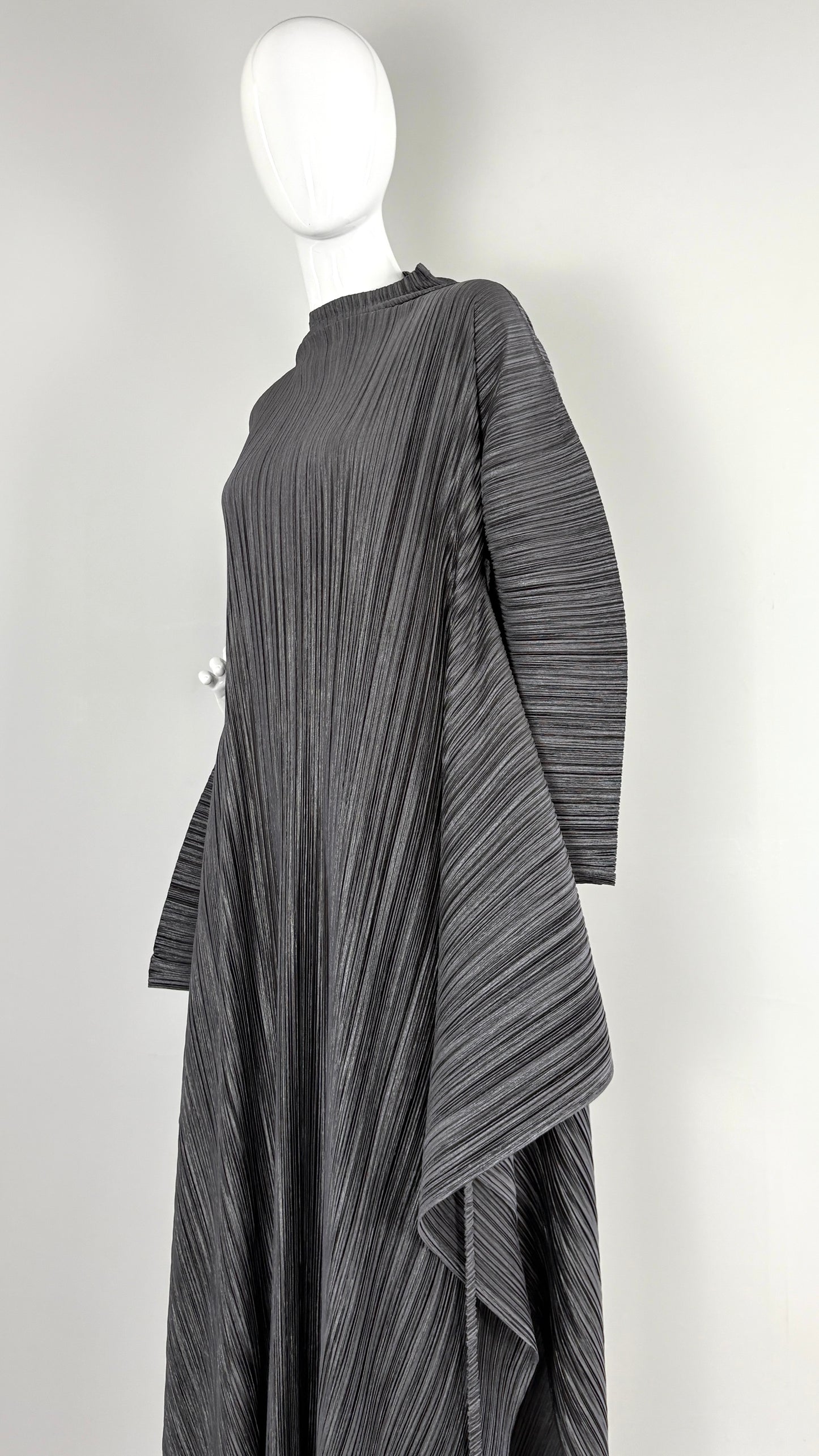 Issey Miyake convertible pleated gown