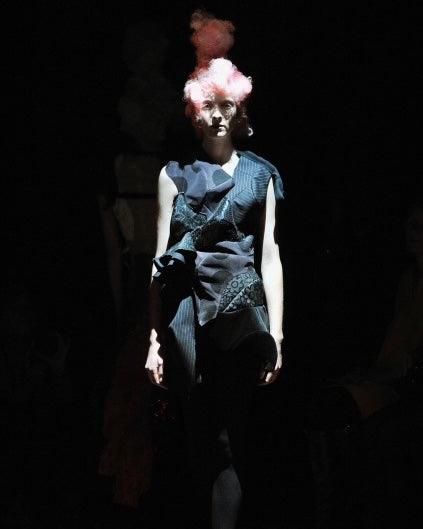 Comme des Garcons S/S 2010 structural wool dress with 3D puzzle piece back