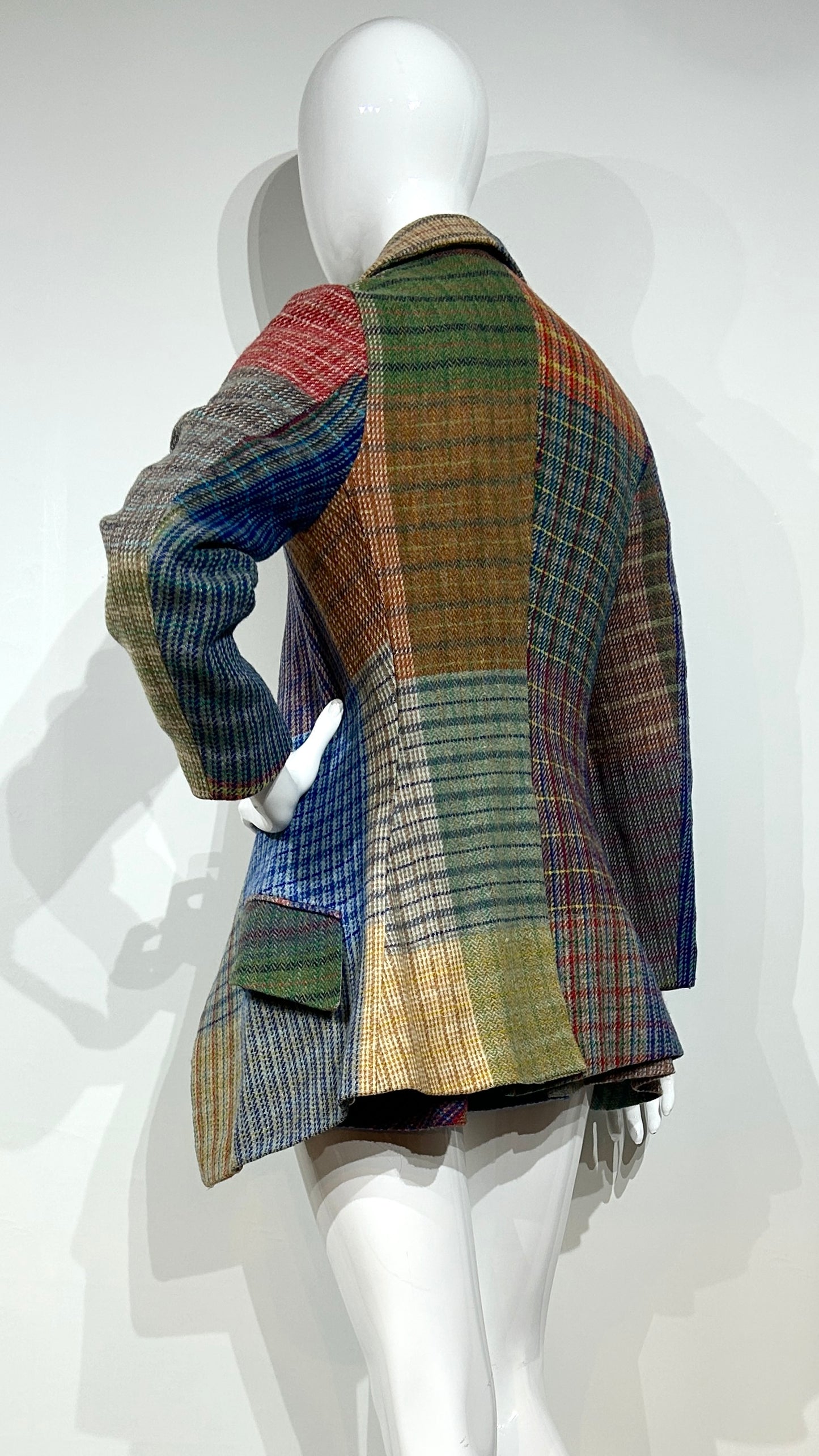 Vivienne Westwood A/W 1994/1995 'On liberty' patchwork tweed ensemble