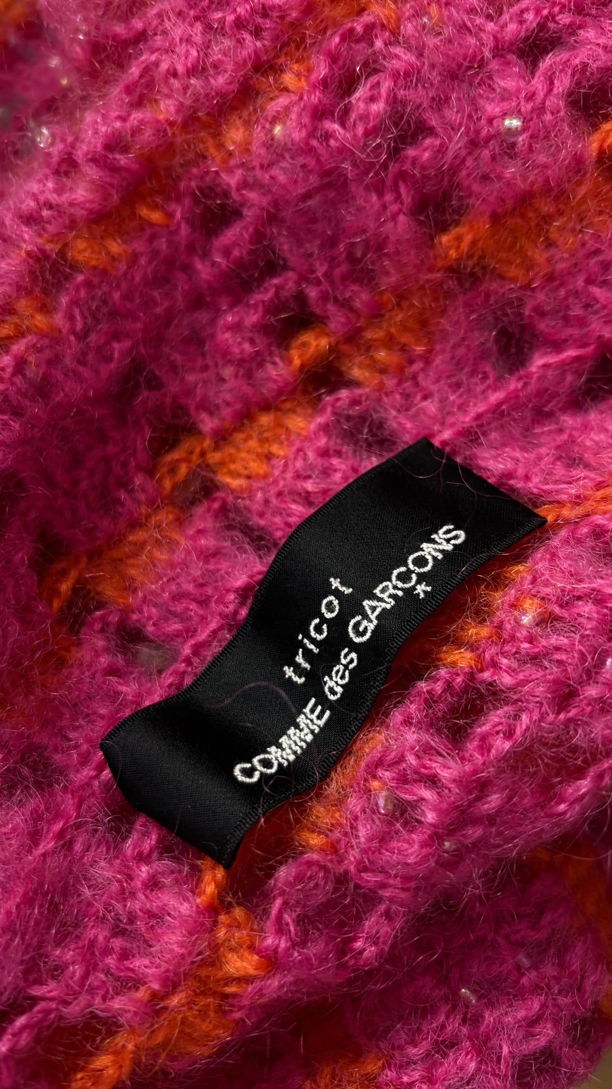 Comme des Garcons tricot double layer cropped jacket