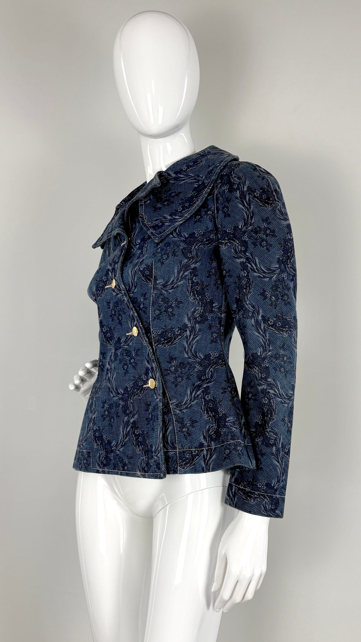 Vivienne Westwood A/W 1996 floral denim jacket