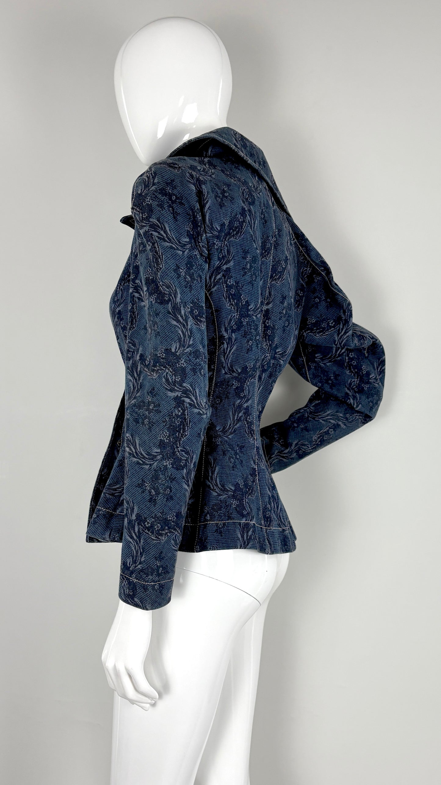 Vivienne Westwood A/W 1996 floral denim jacket
