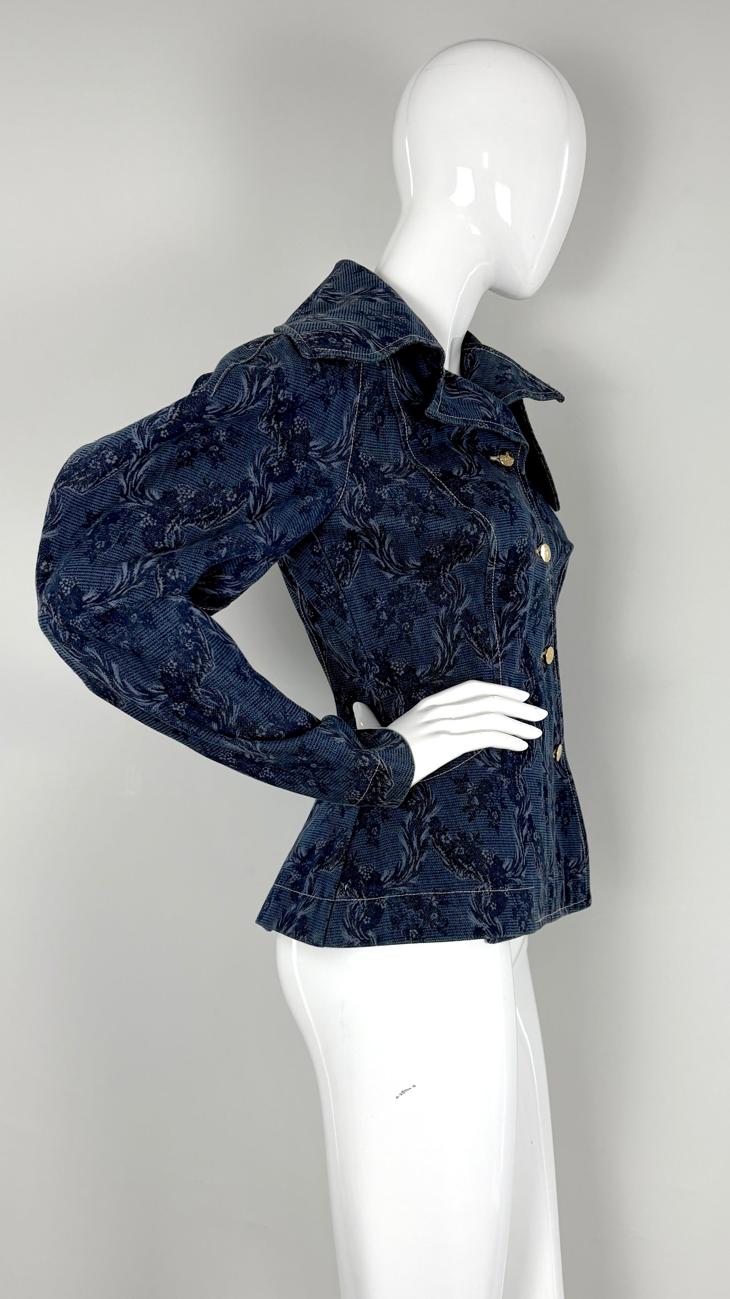 Vivienne Westwood A/W 1996 floral denim jacket