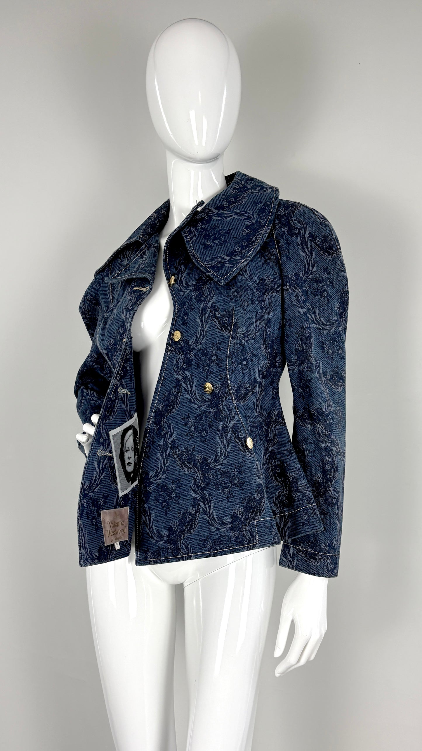 Vivienne Westwood A/W 1996 floral denim jacket