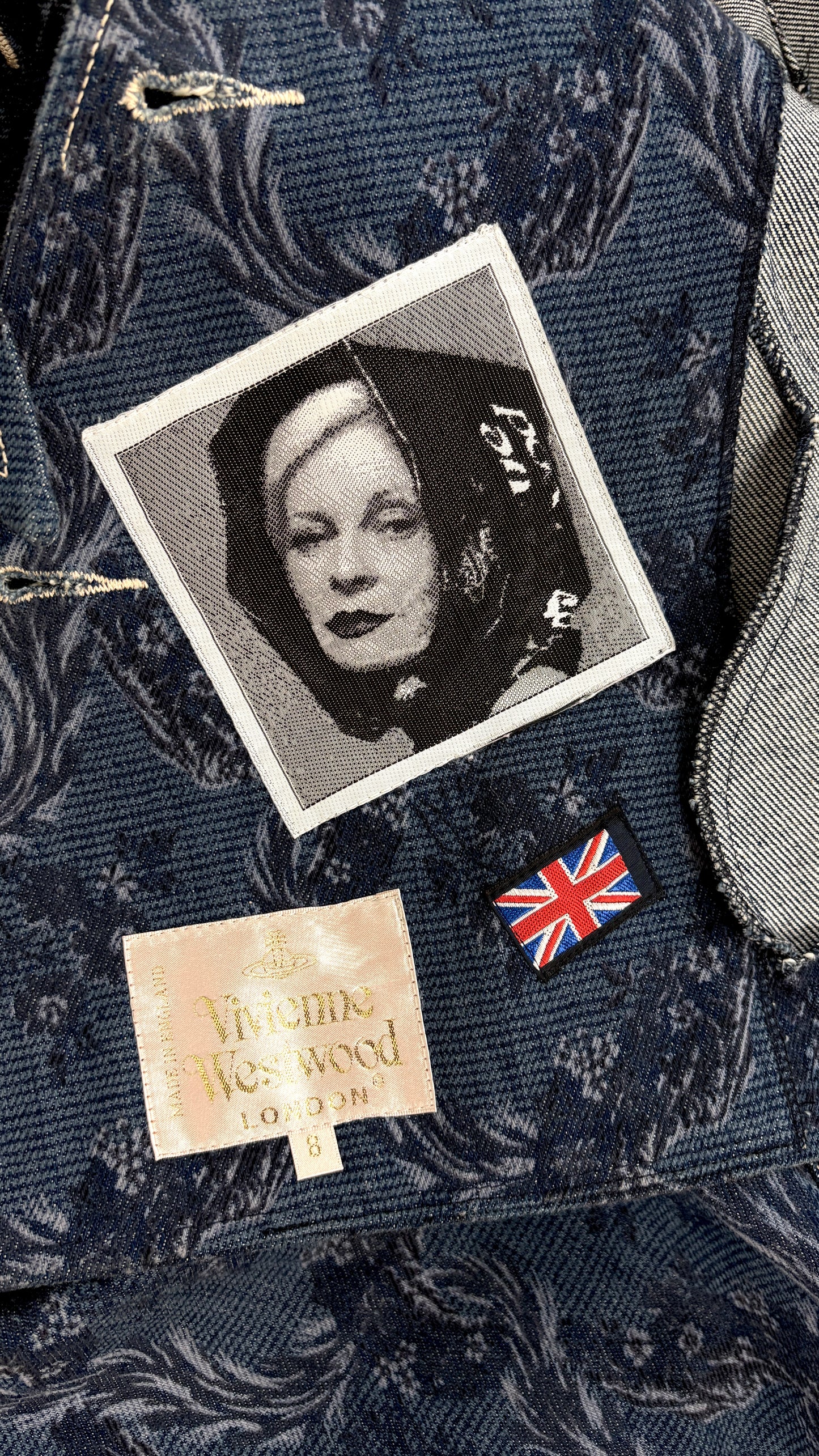 Vivienne Westwood A/W 1996 floral denim jacket