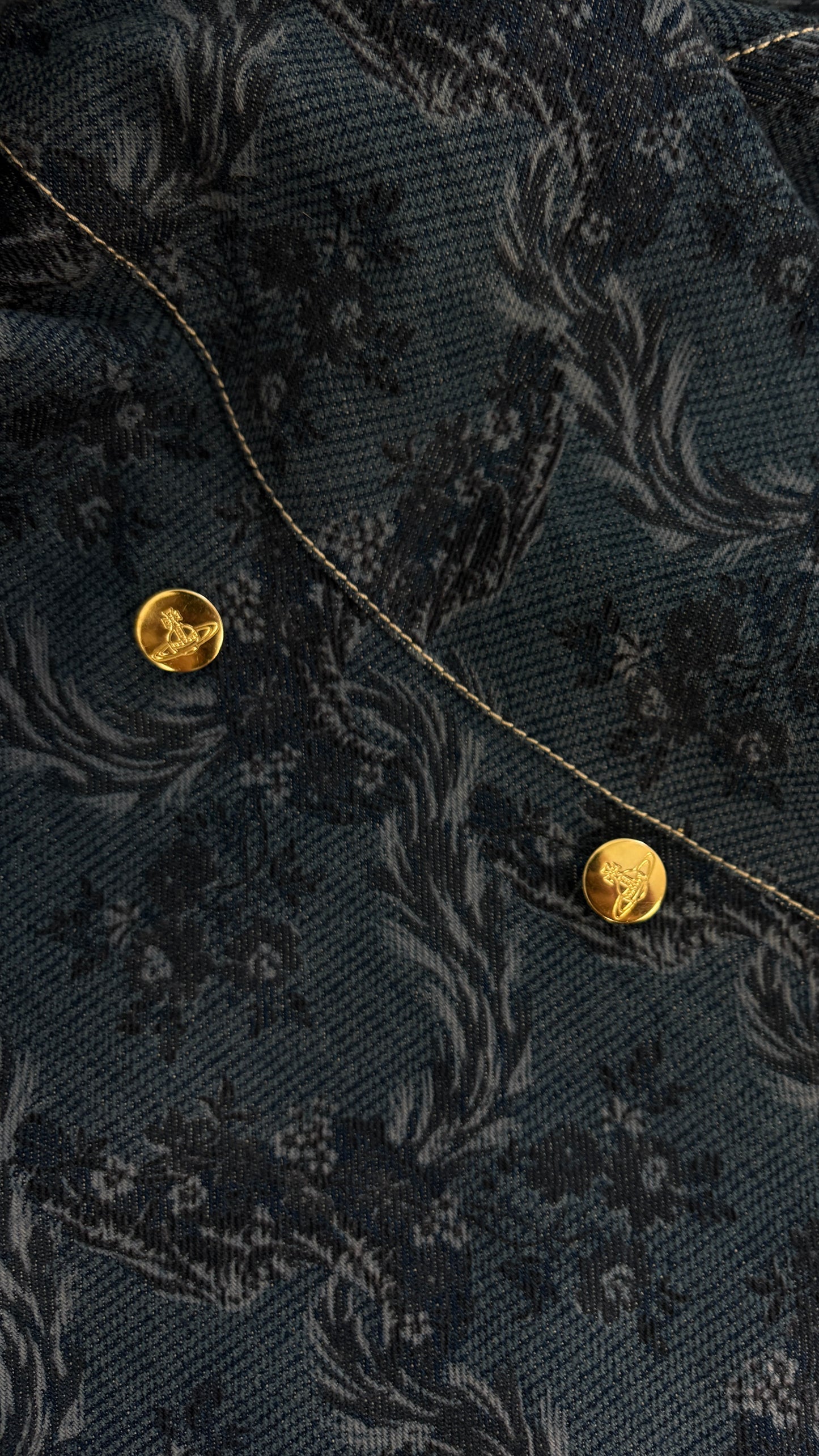 Vivienne Westwood A/W 1996 floral denim jacket