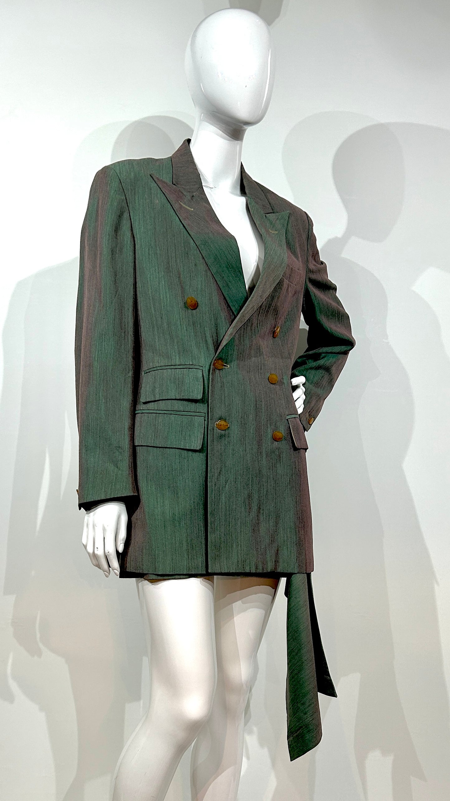 Vivienne Westwood S/S 1993 'Grand hotel' green draped skirt ensemble